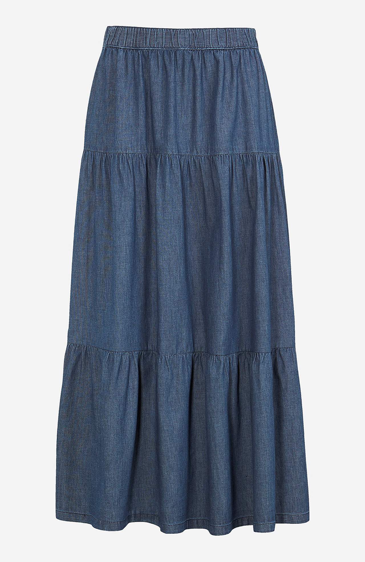 Volangskjørt i denim