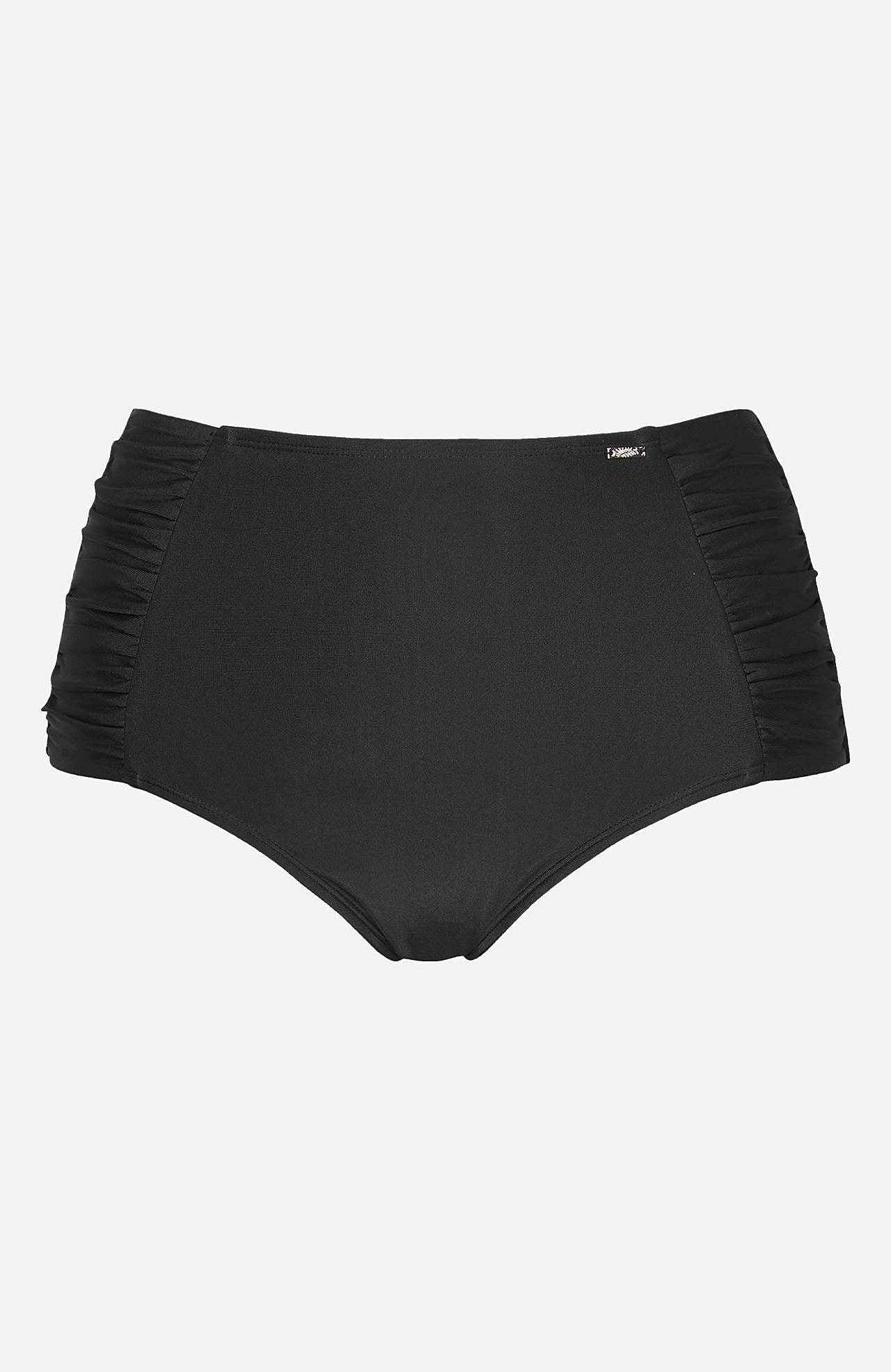 Rynket bikiniunderdel med høy midje Honolulu