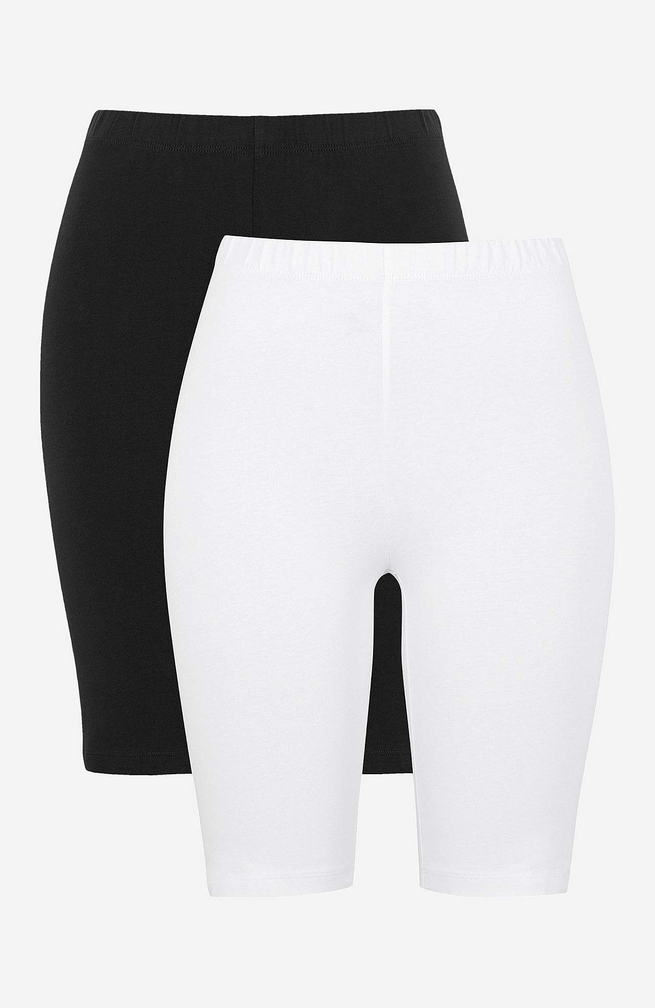 Komfortabel sykkelshorts i organisk bomull 2-pack