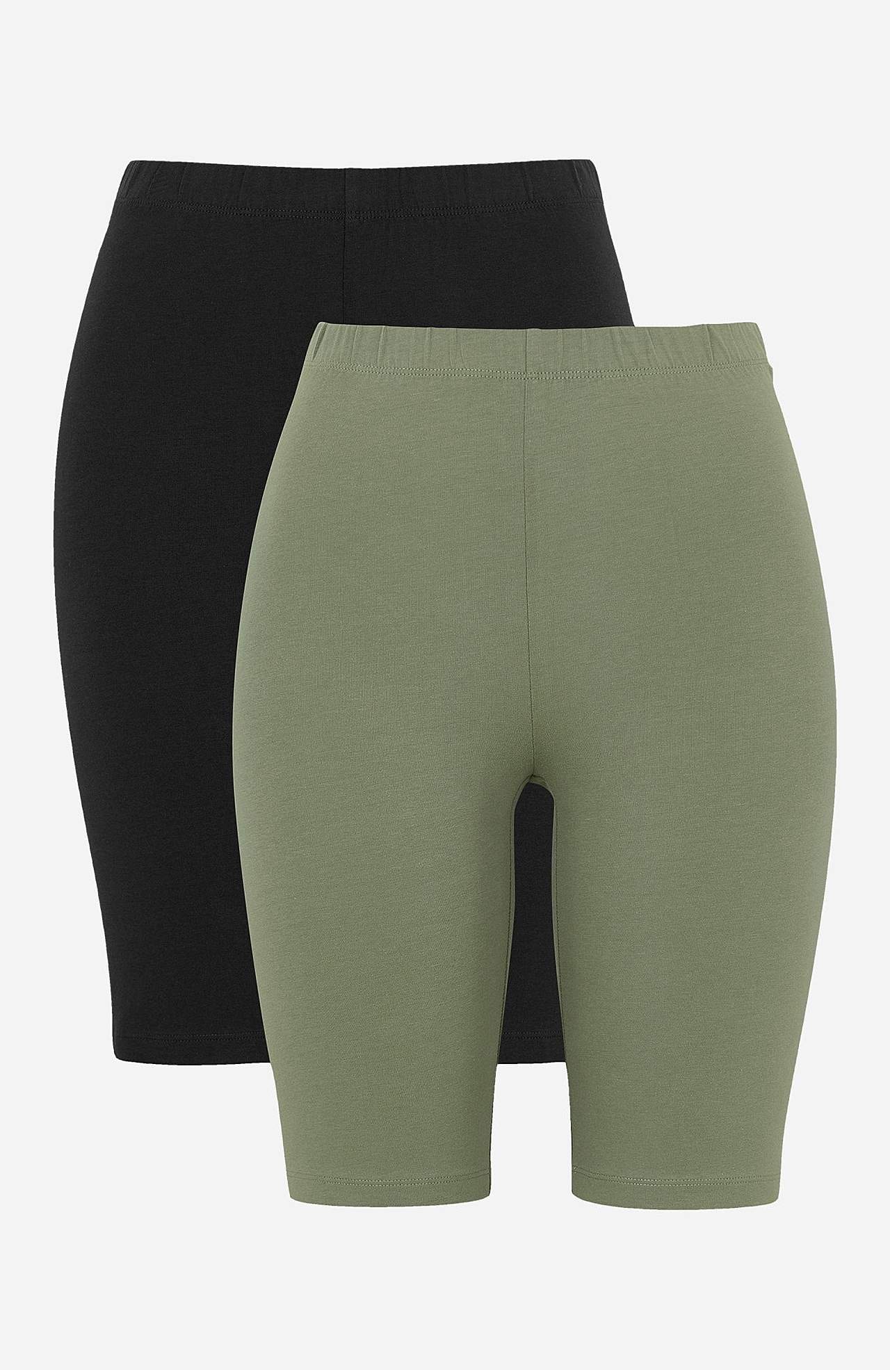 Komfortabel sykkelshorts i organisk bomull 2-pack