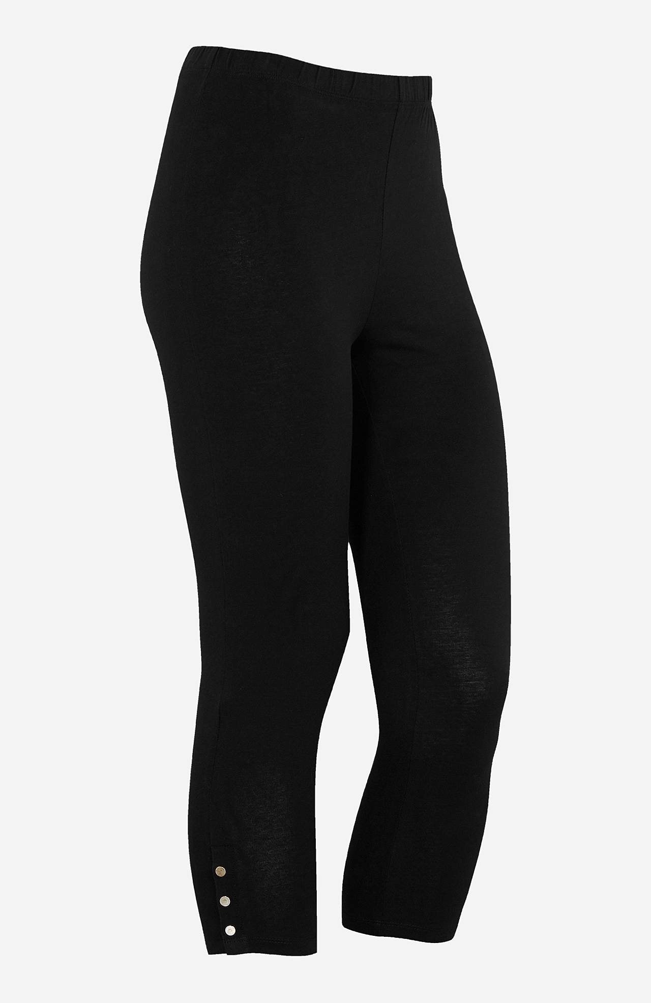 Caprileggings med fine knappedetaljer Milly 2-pack