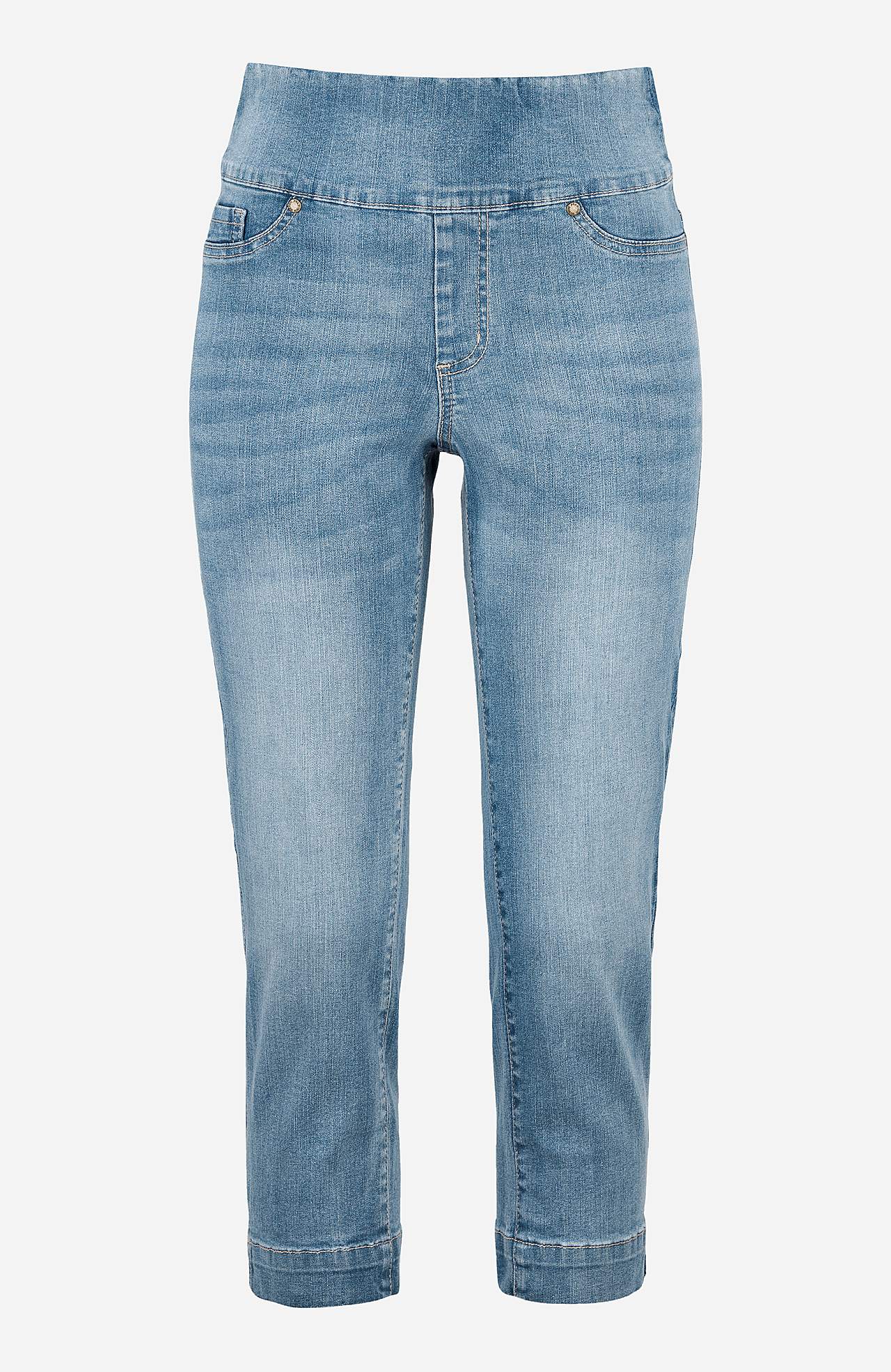 Superkomfortabel caprijeggings i denim Elin