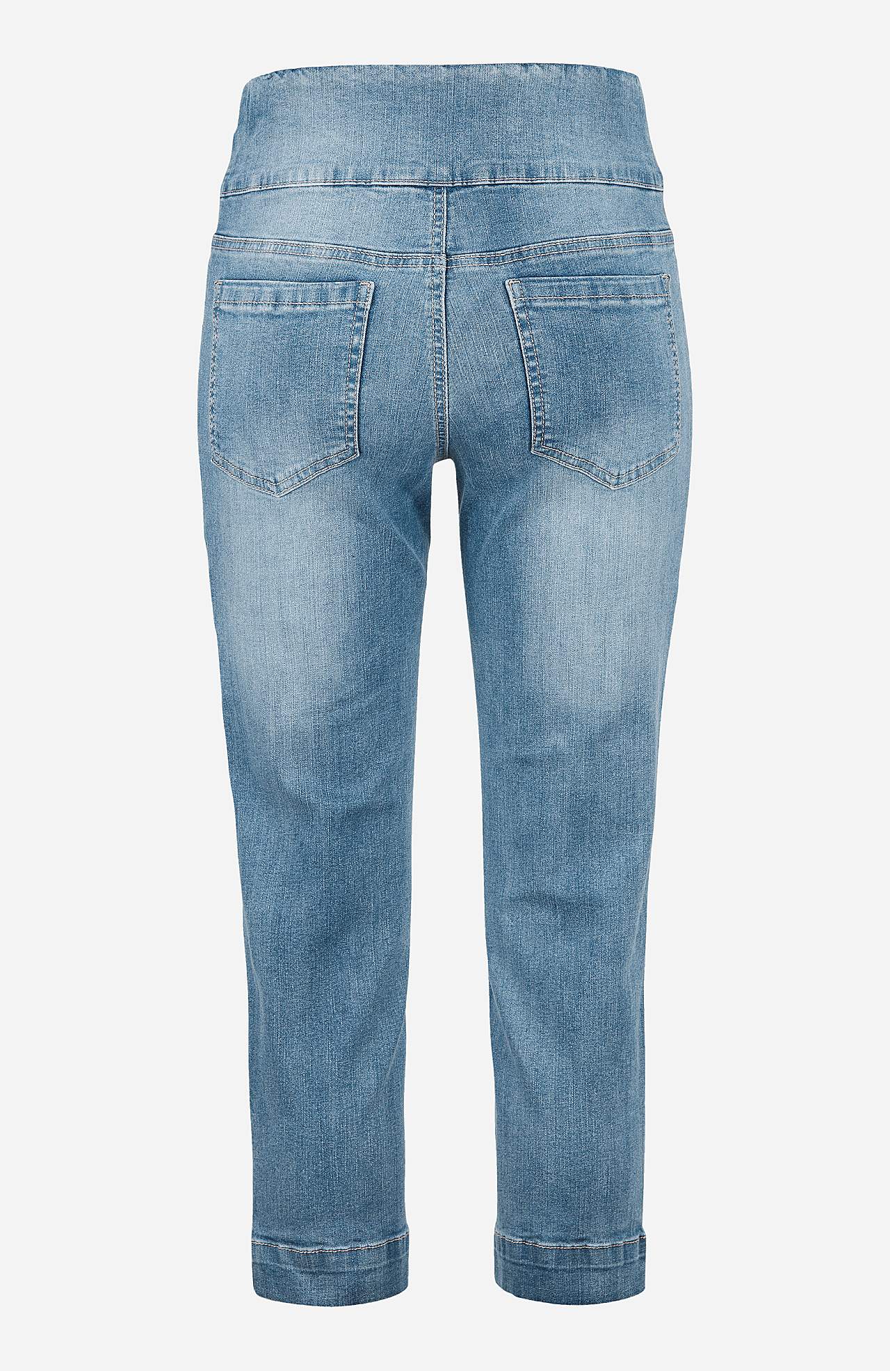 Superkomfortabel caprijeggings i denim Elin