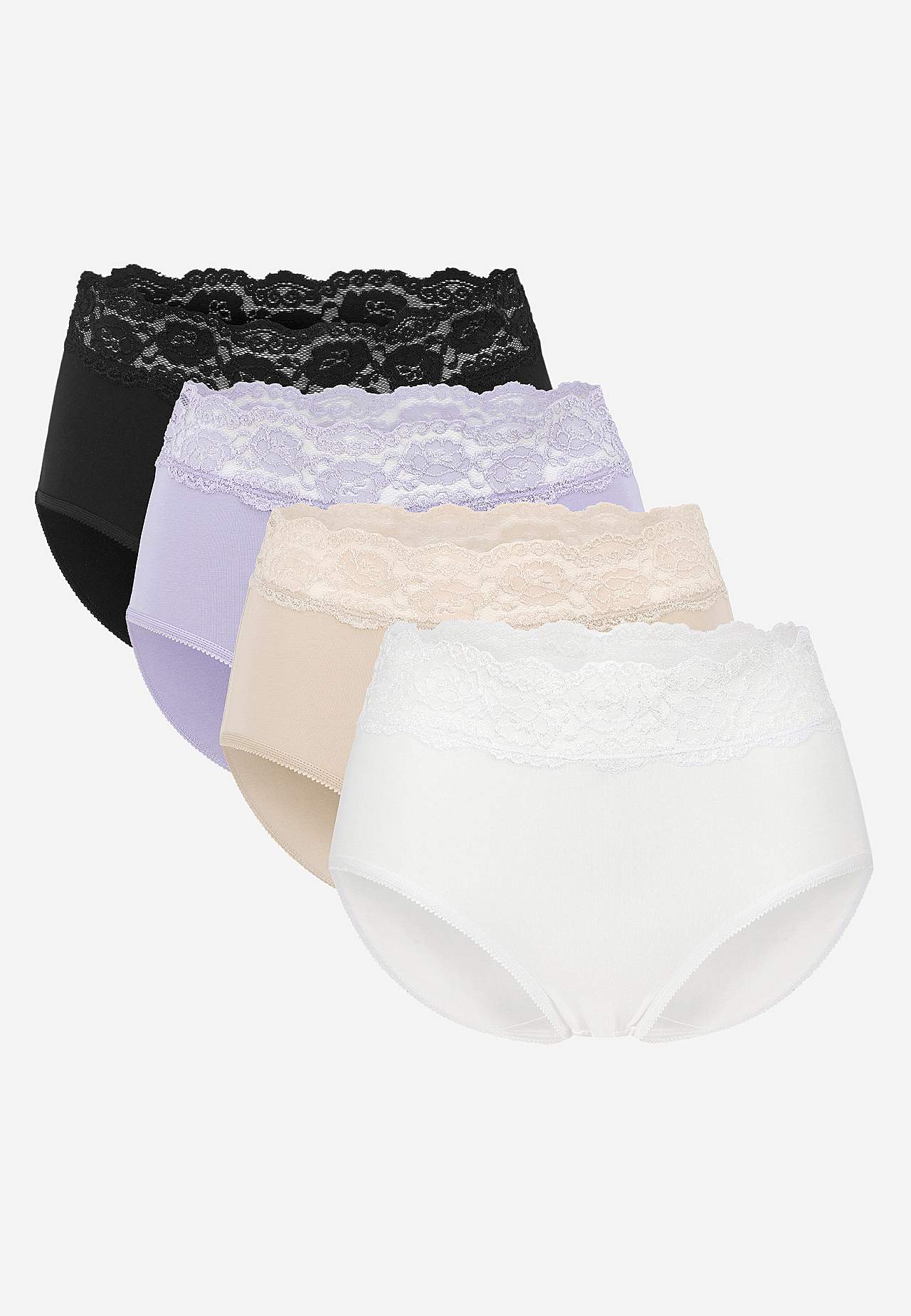 Miditruse i bomull 4-pack