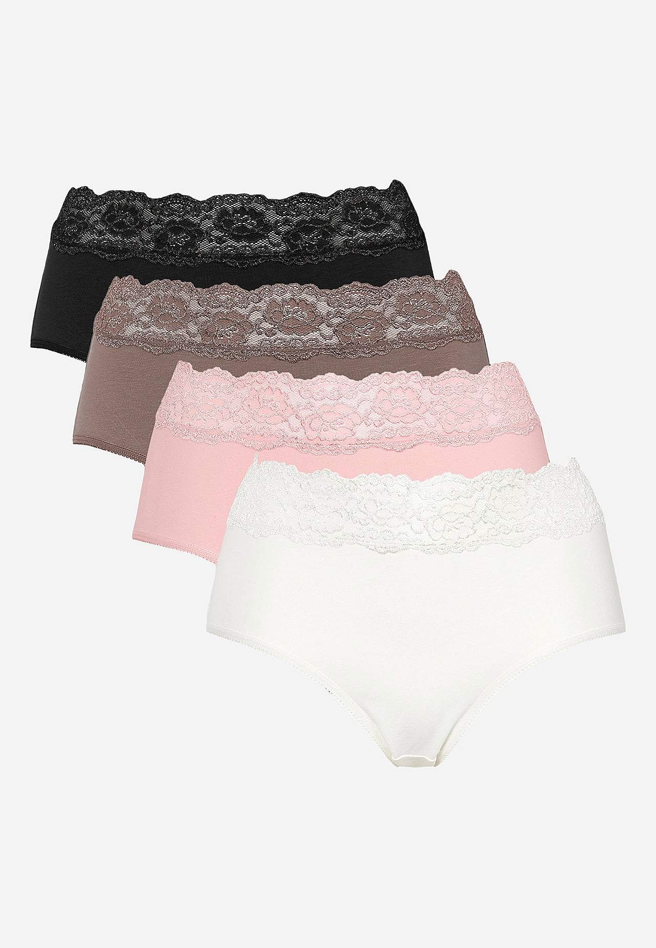 Miditruse i bomull 4-pack