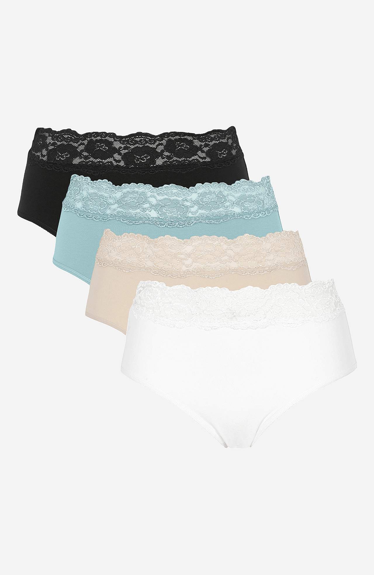 Miditruse i bomull 4-pack