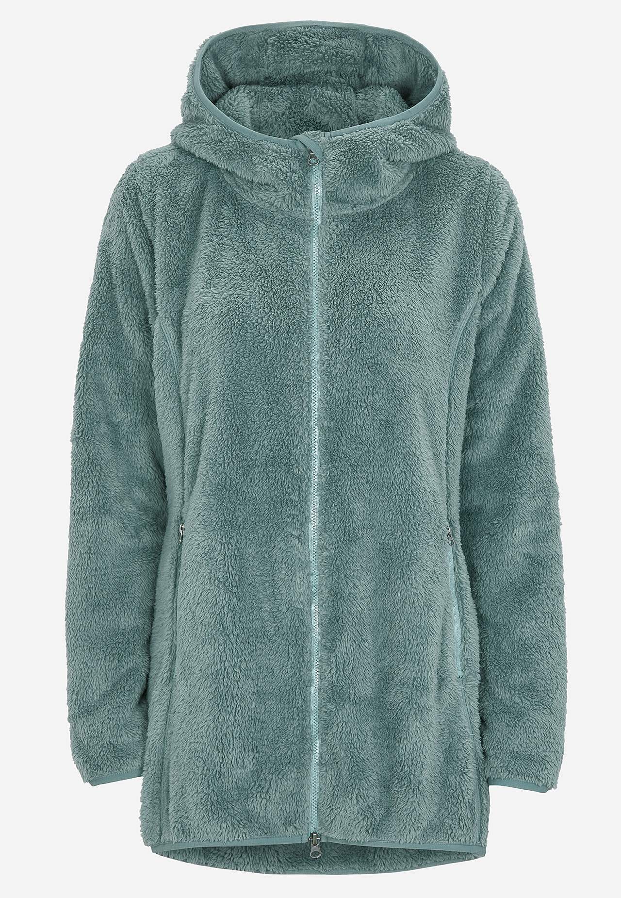 Koselig fleecejakke med hette