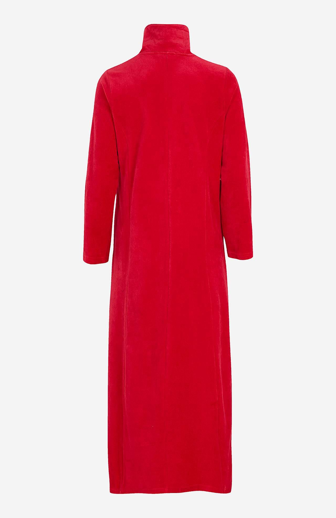 Lang morgenkåpe i velour