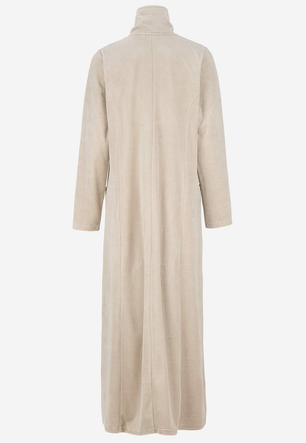 Lang morgenkåpe i velour