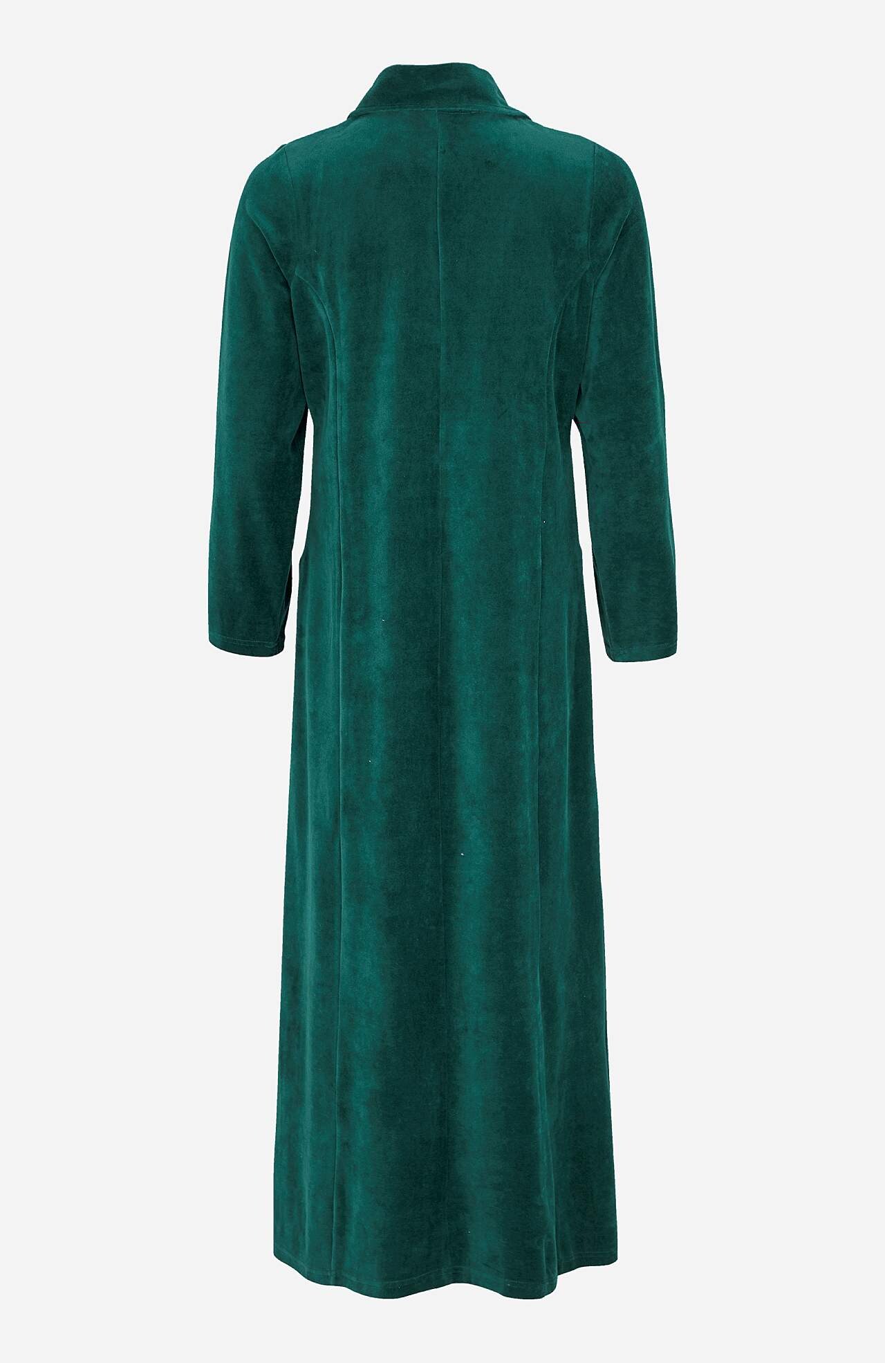 Lang morgenkåpe i velour