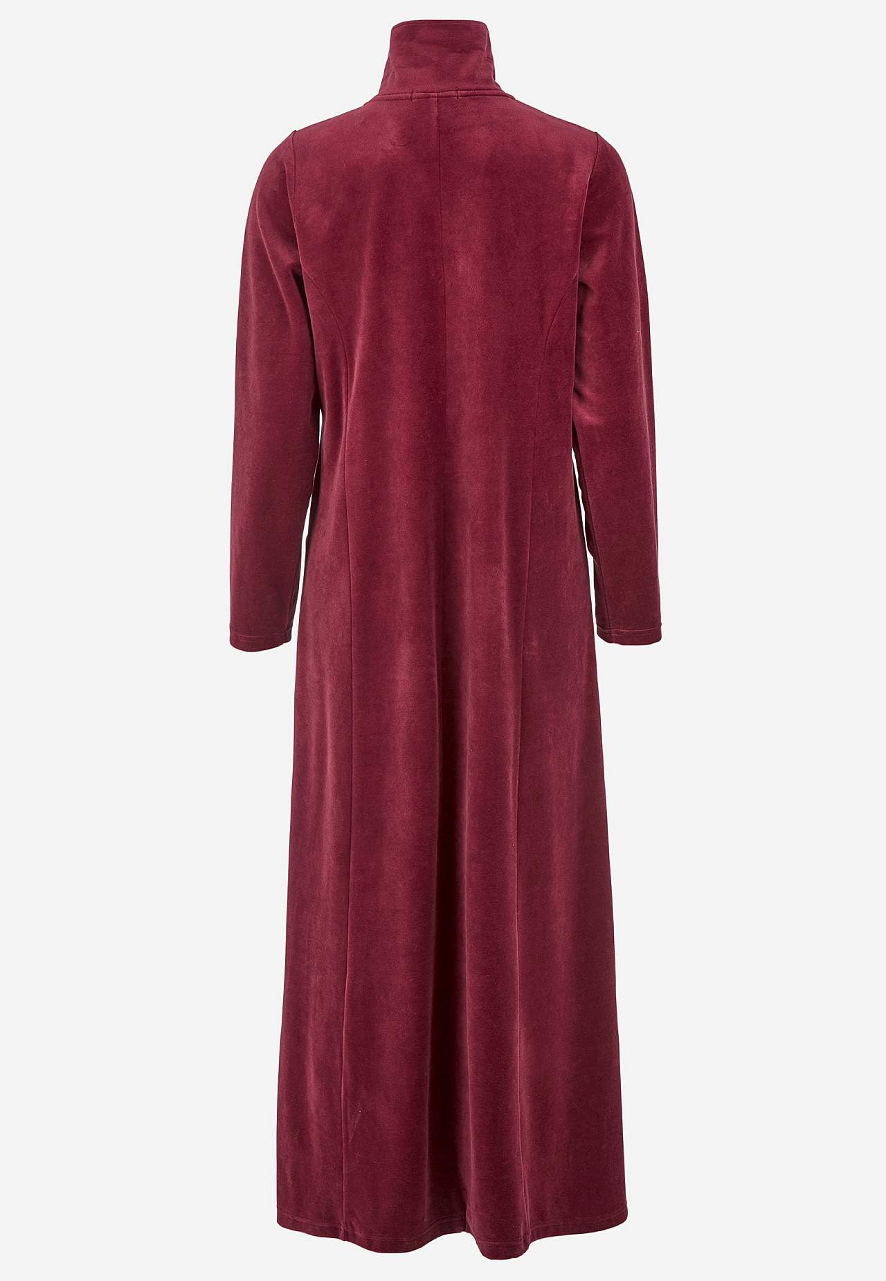 Lang morgenkåpe i velour