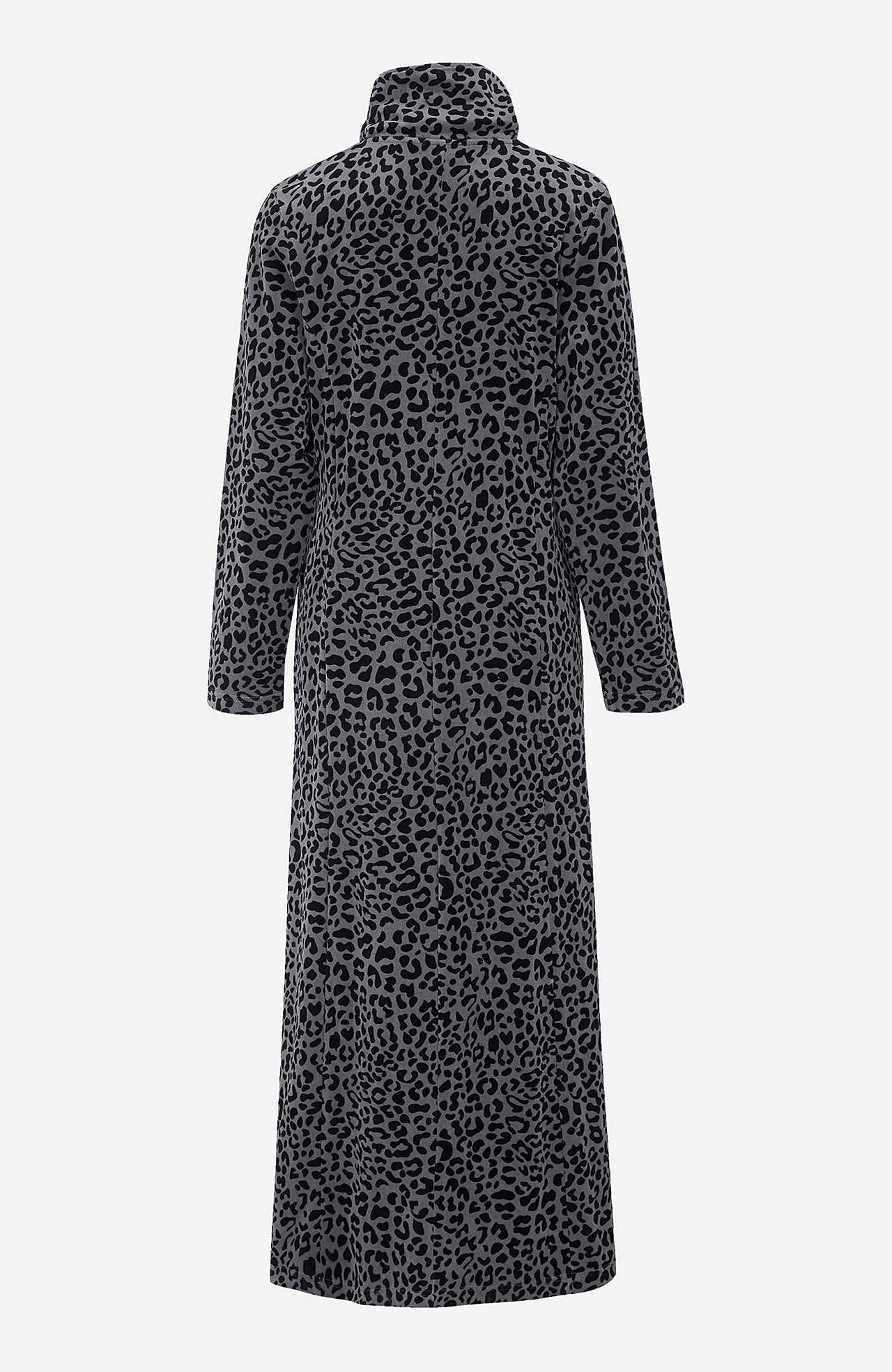 Lang morgenkåpe i velour