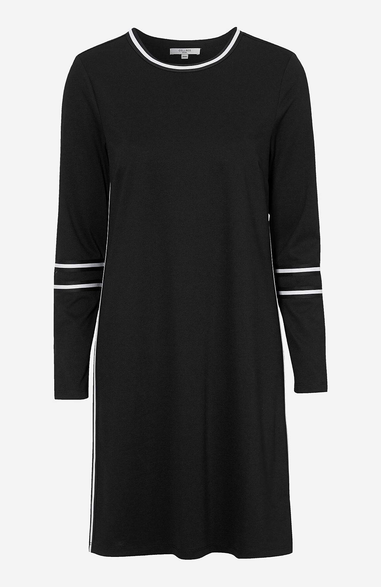Jersey-kjole med kontrastfargede detaljer Tatum