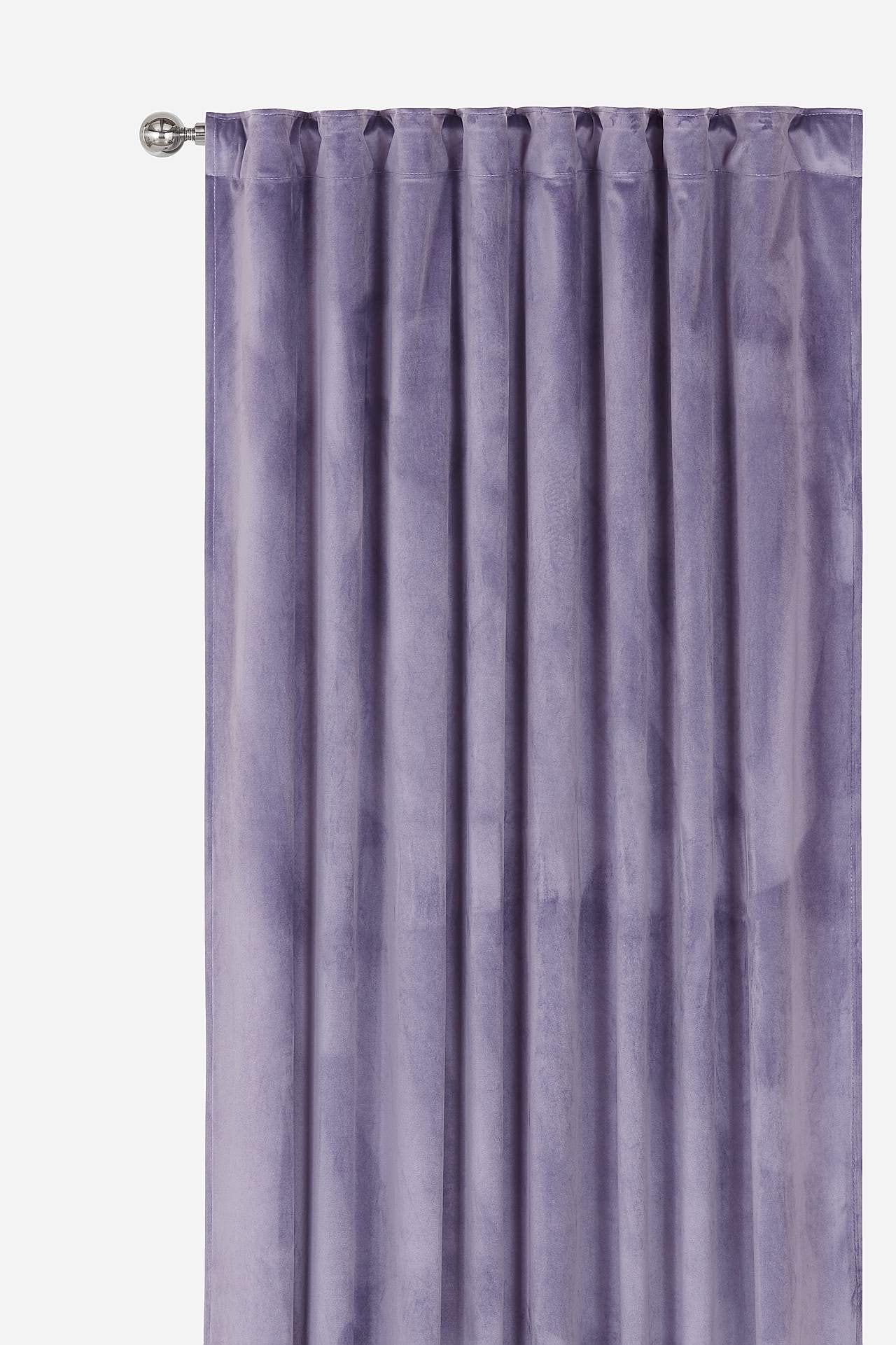 Gardinlengde fløyel 2-pack