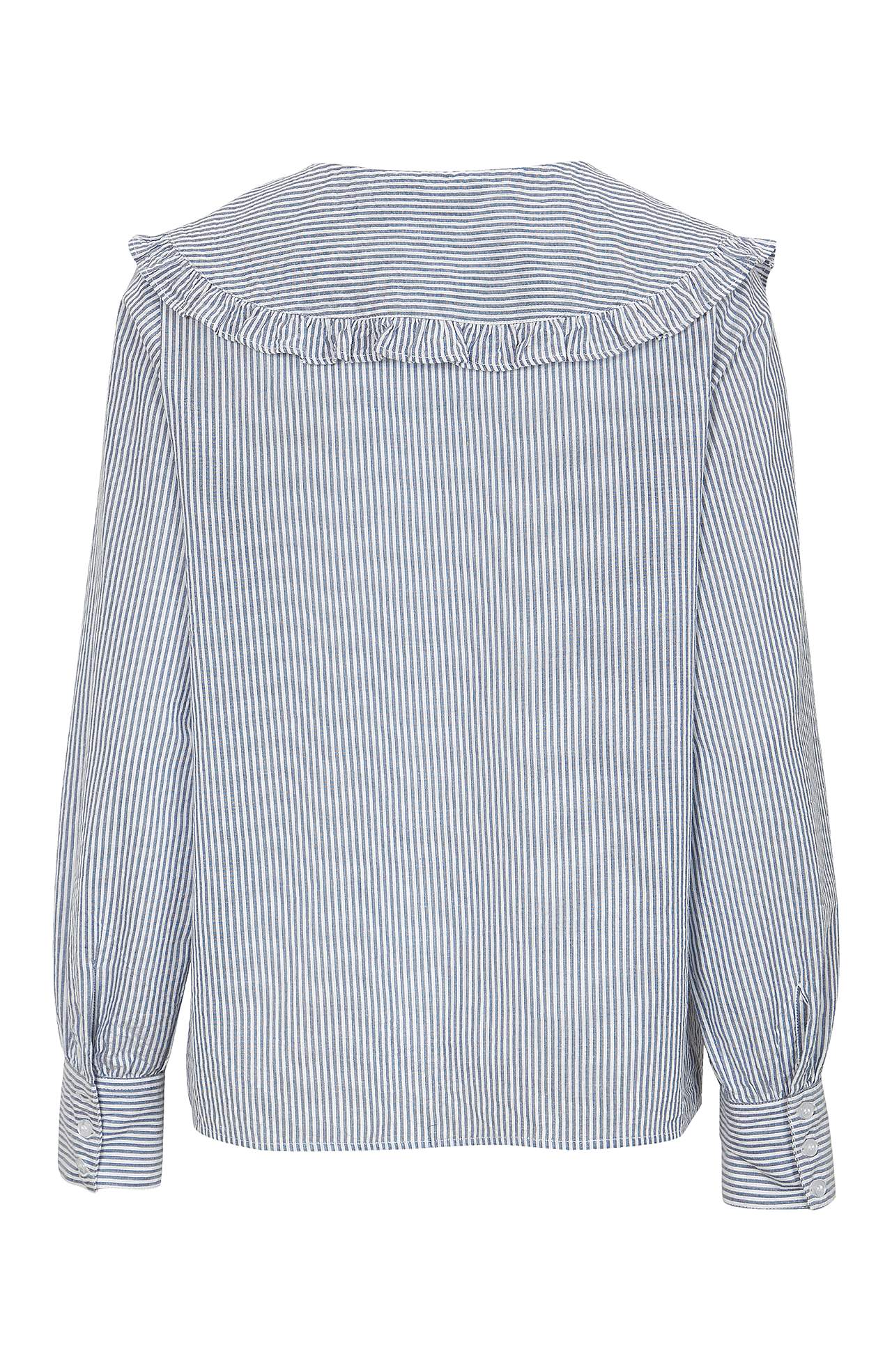Bluse med volangkrage Maude