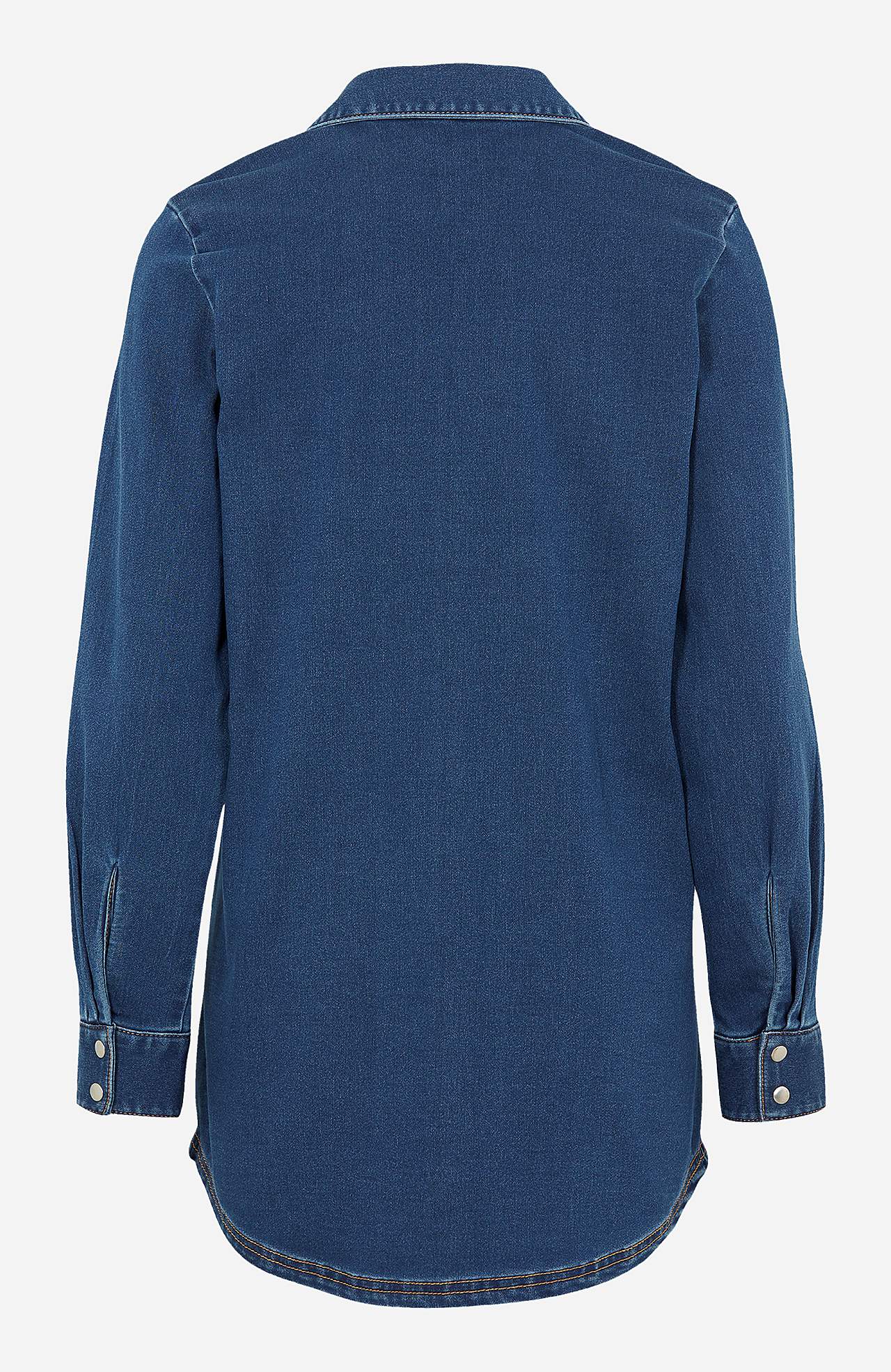 Langermet denimskjorte