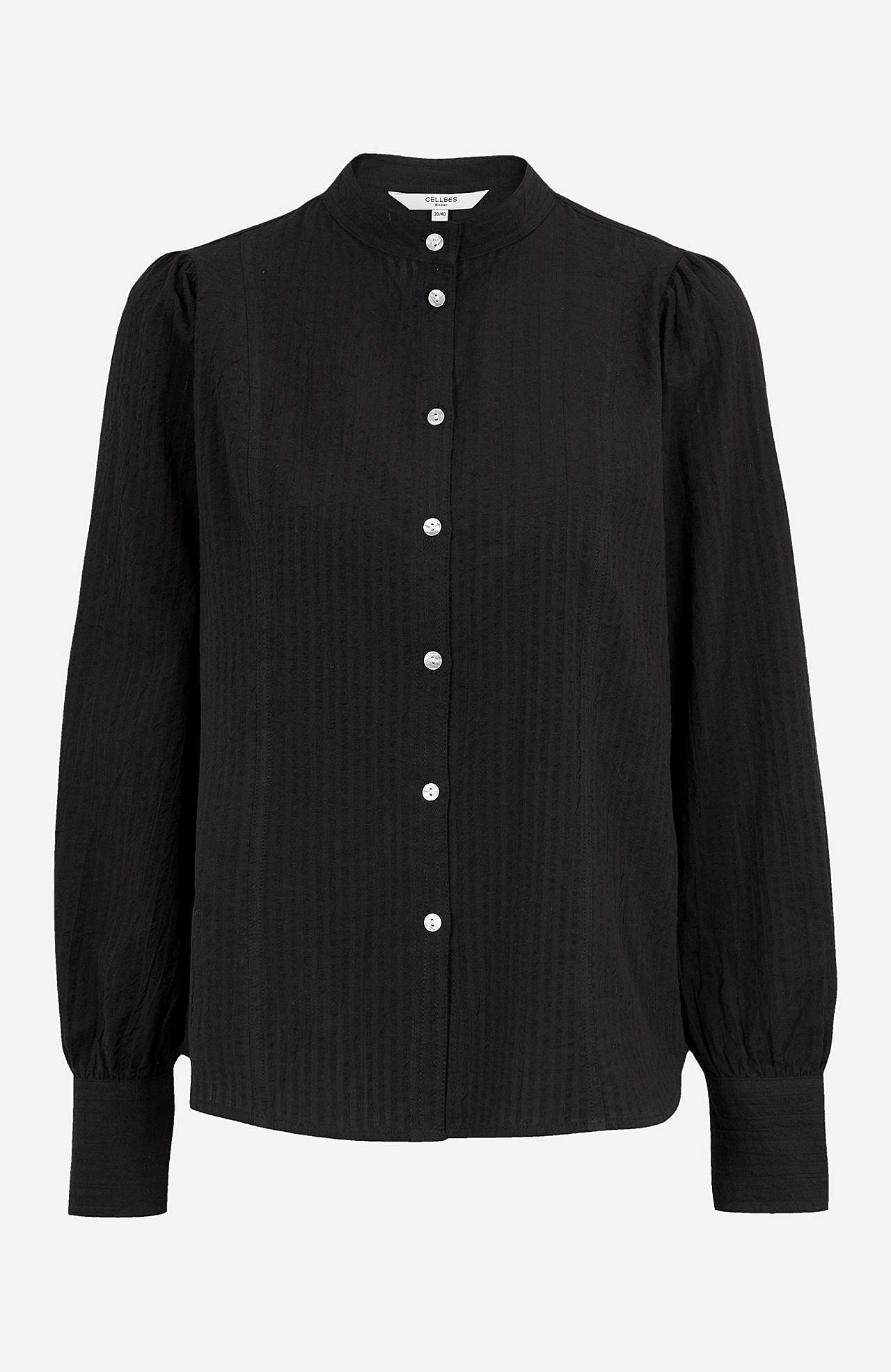 Bluse i seersucker