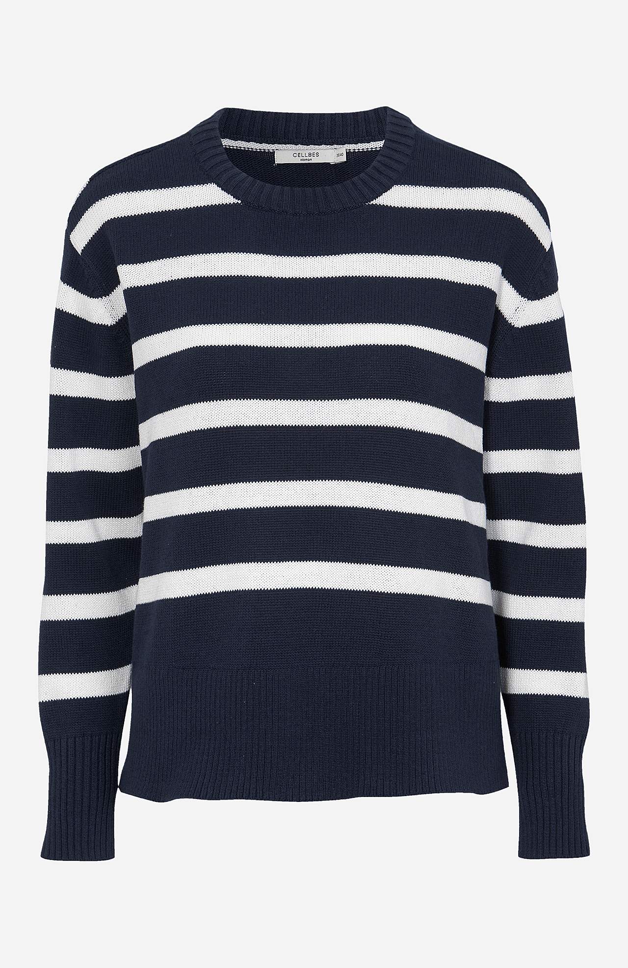 Stripete, kort genser Filippa