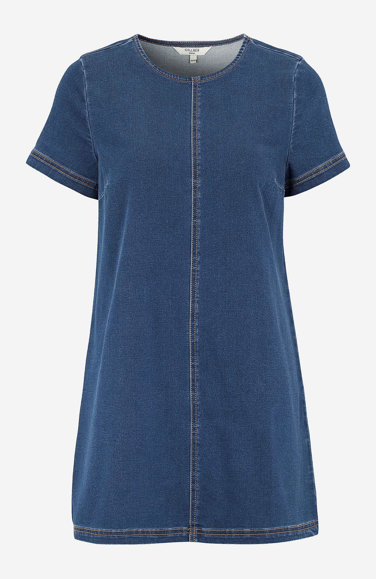 Kortermet denimtunika