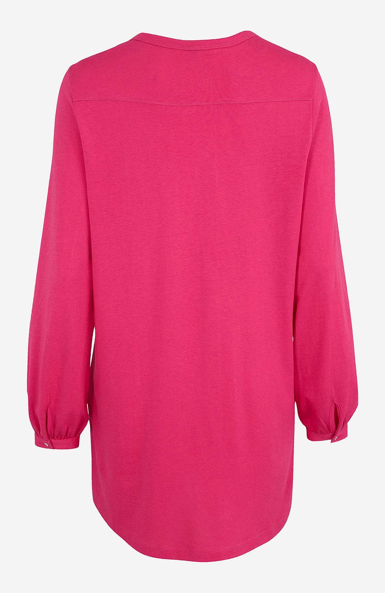 Jerseytunika med v-hals snitt