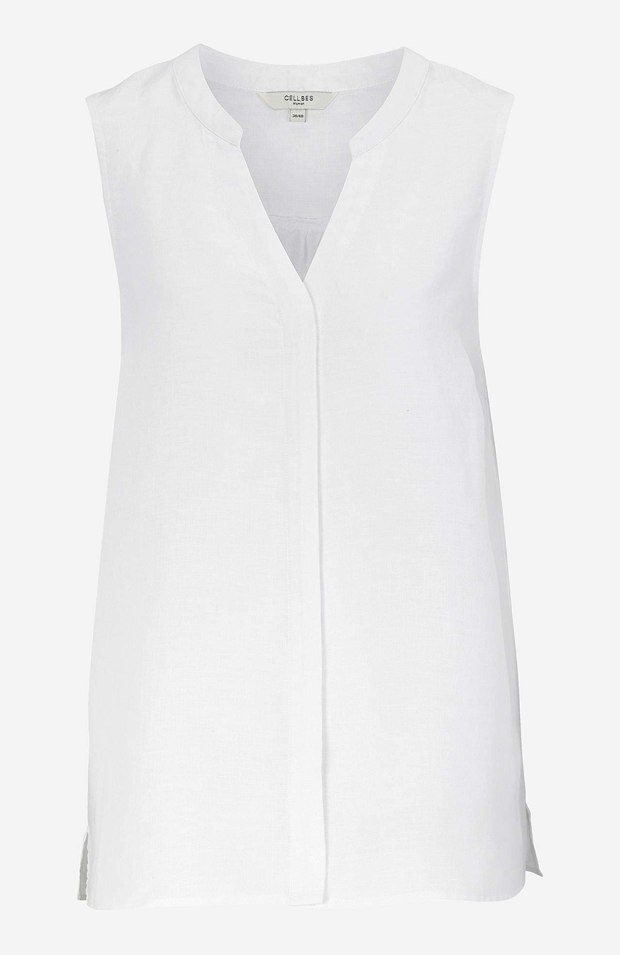 Linbluse Premium med ermeløs design