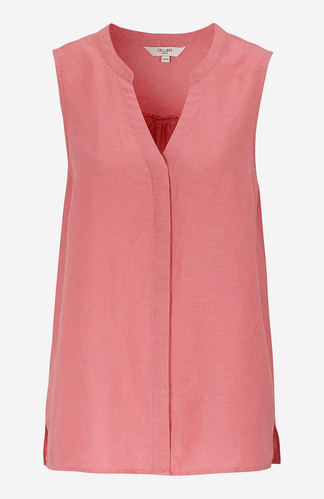 Linbluse Premium med ermeløs design