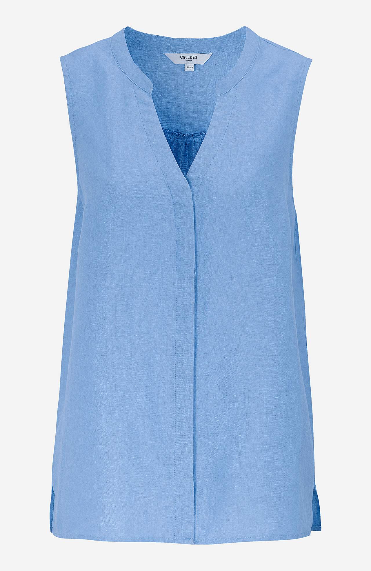 Linbluse Premium med ermeløs design