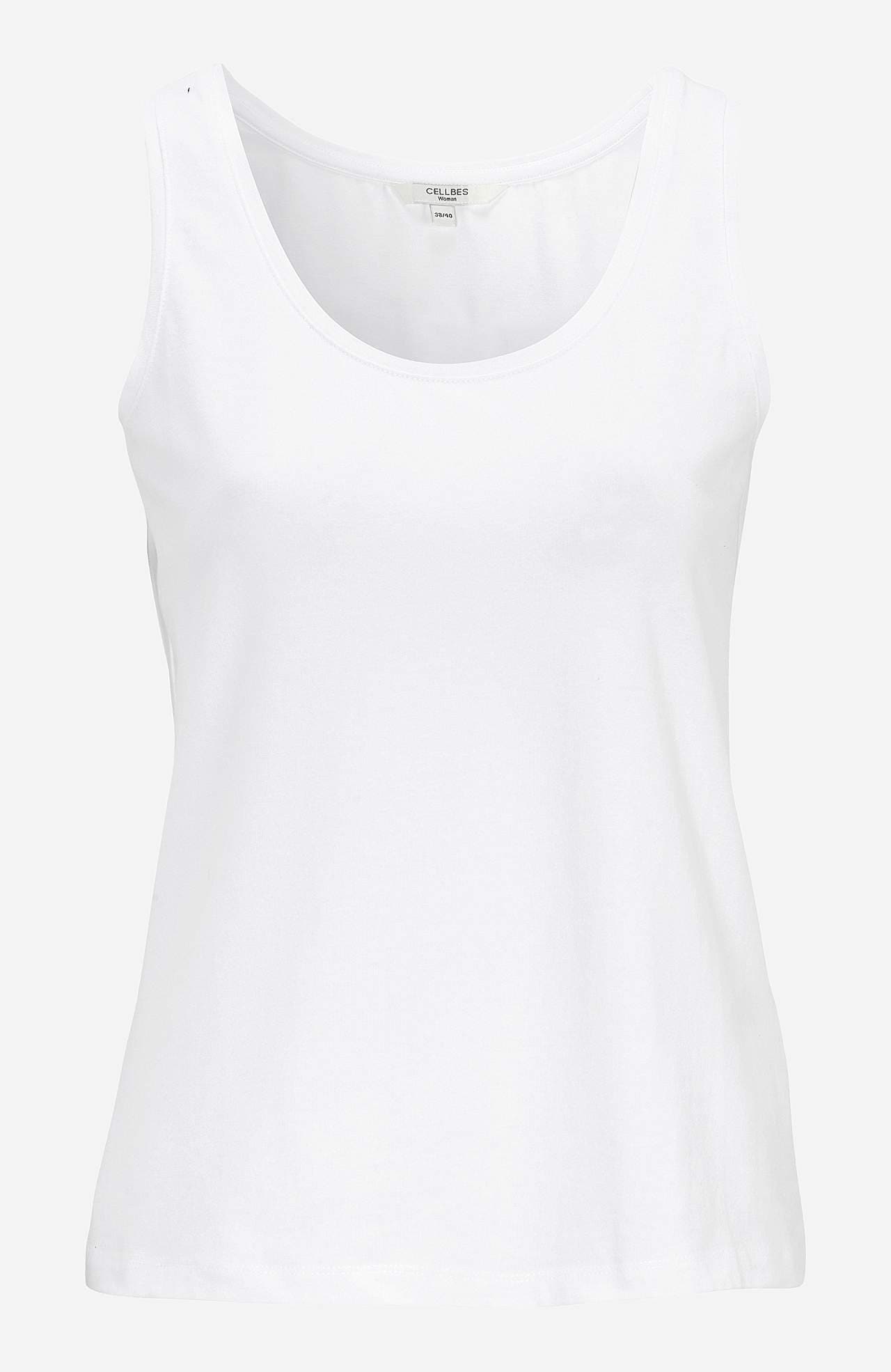 Singlet i myk, økologisk bomull 2-pack