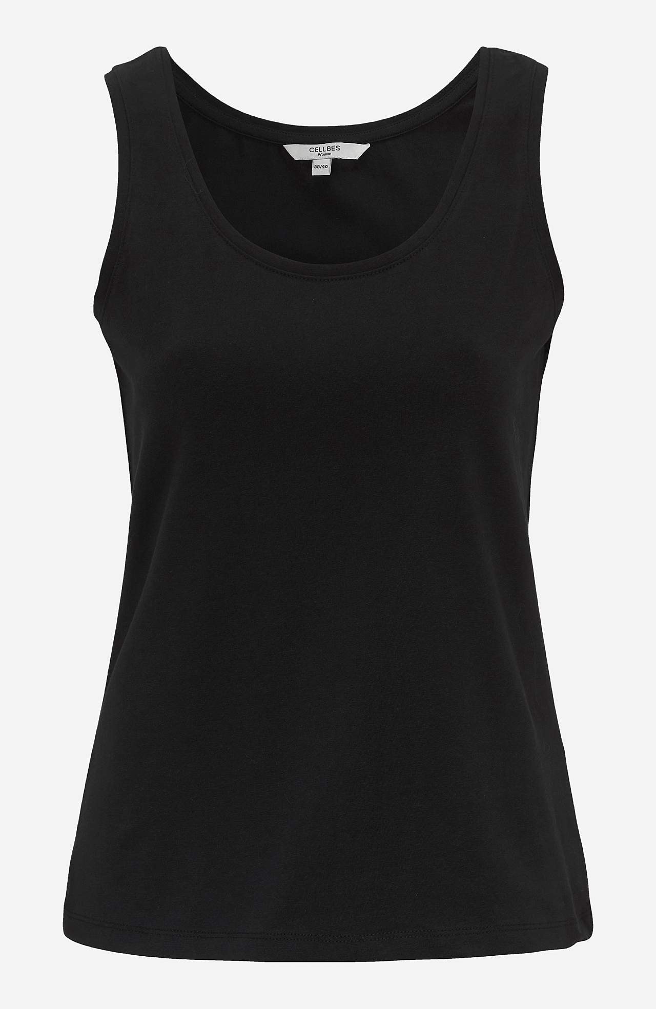 Singlet i myk, økologisk bomull 2-pack