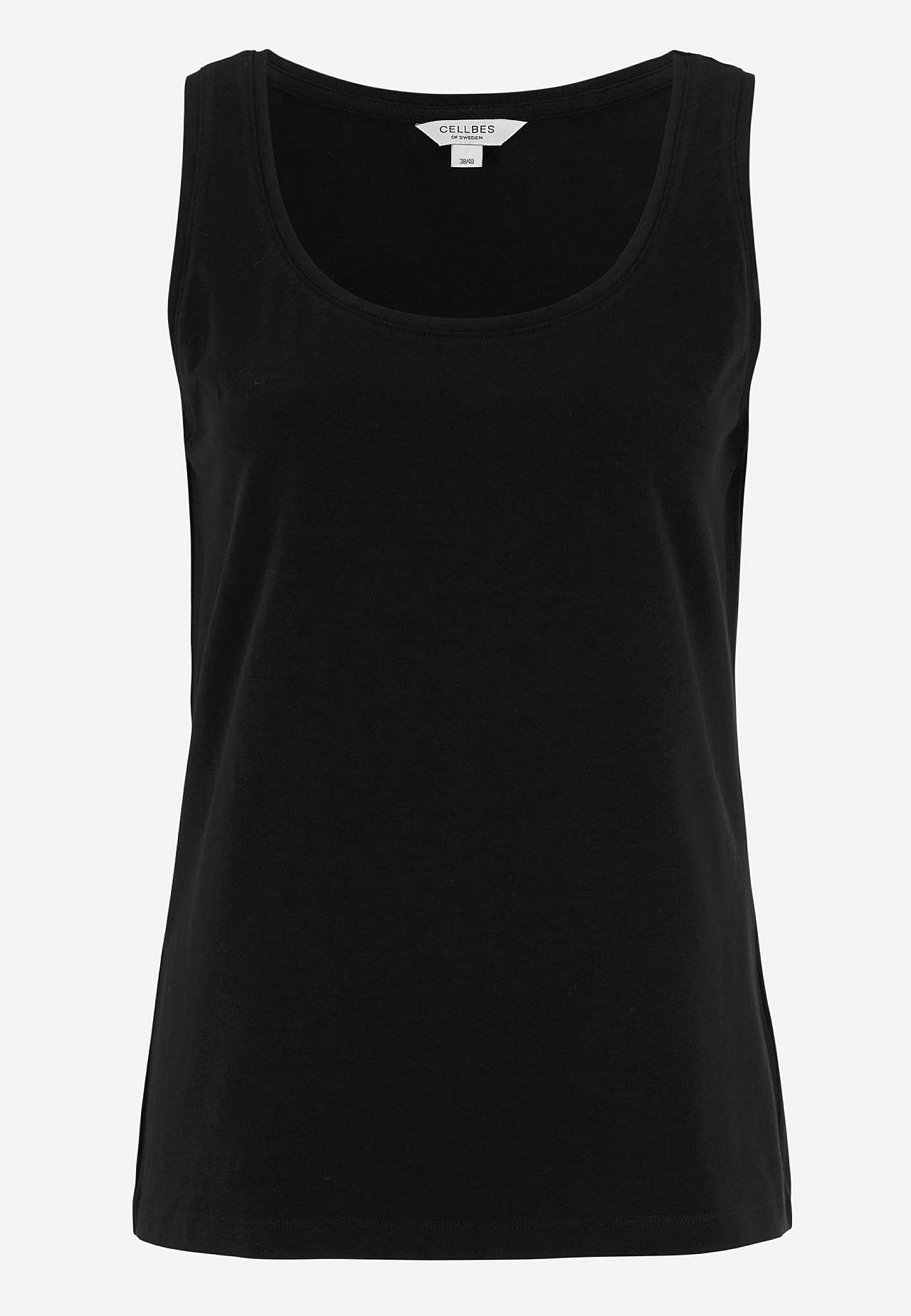 Singlet i myk, økologisk bomull 2-pack