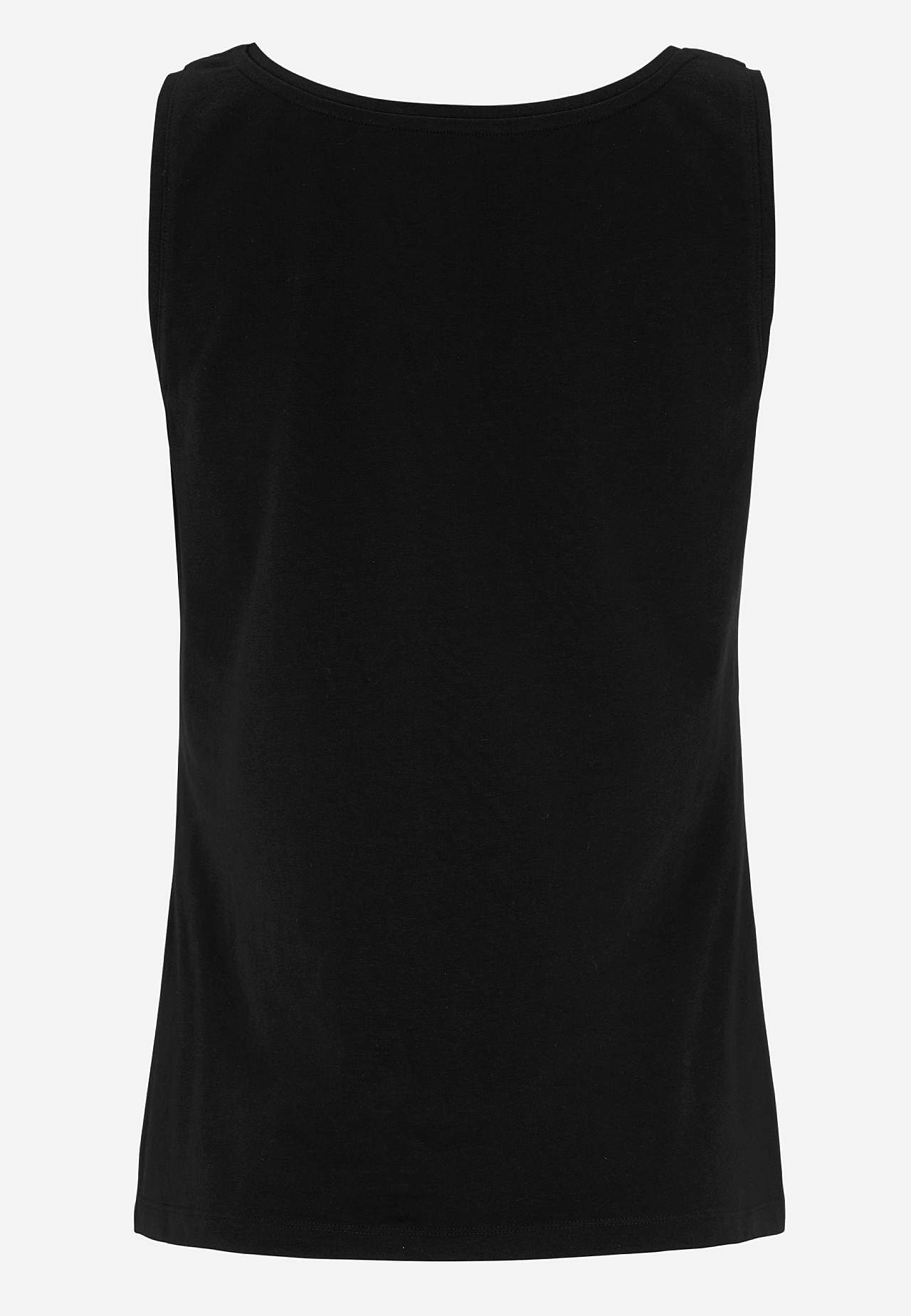 Singlet i myk, økologisk bomull 2-pack