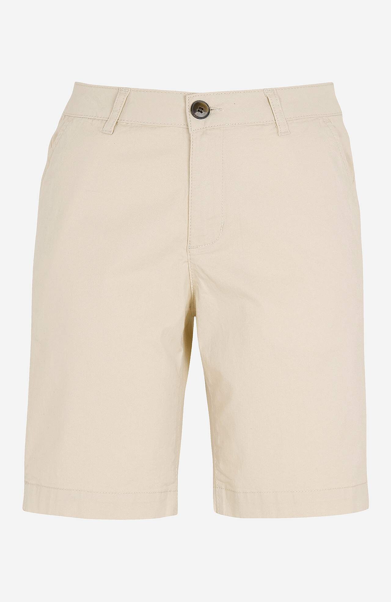 Shorts i bomullstwill med stretch Marie