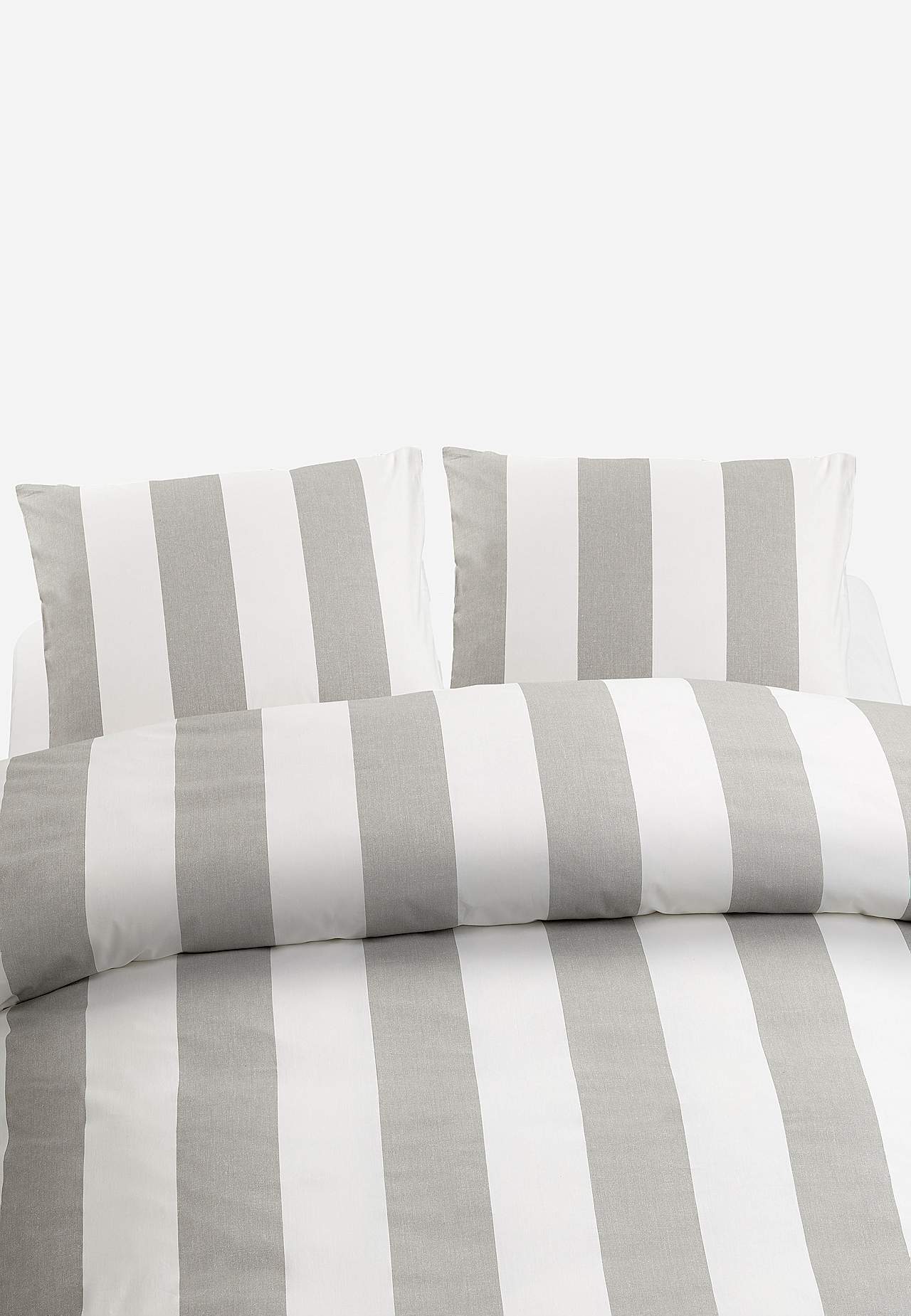 Dynetrekksett 220x210 cm Block stripe kingsize