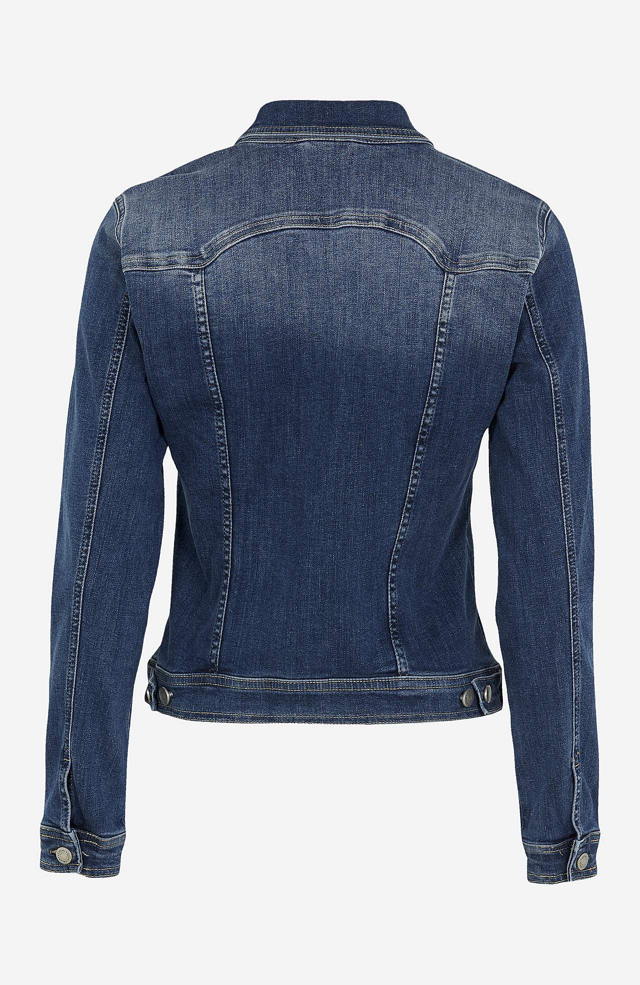 Denimjakke med en figursydd
