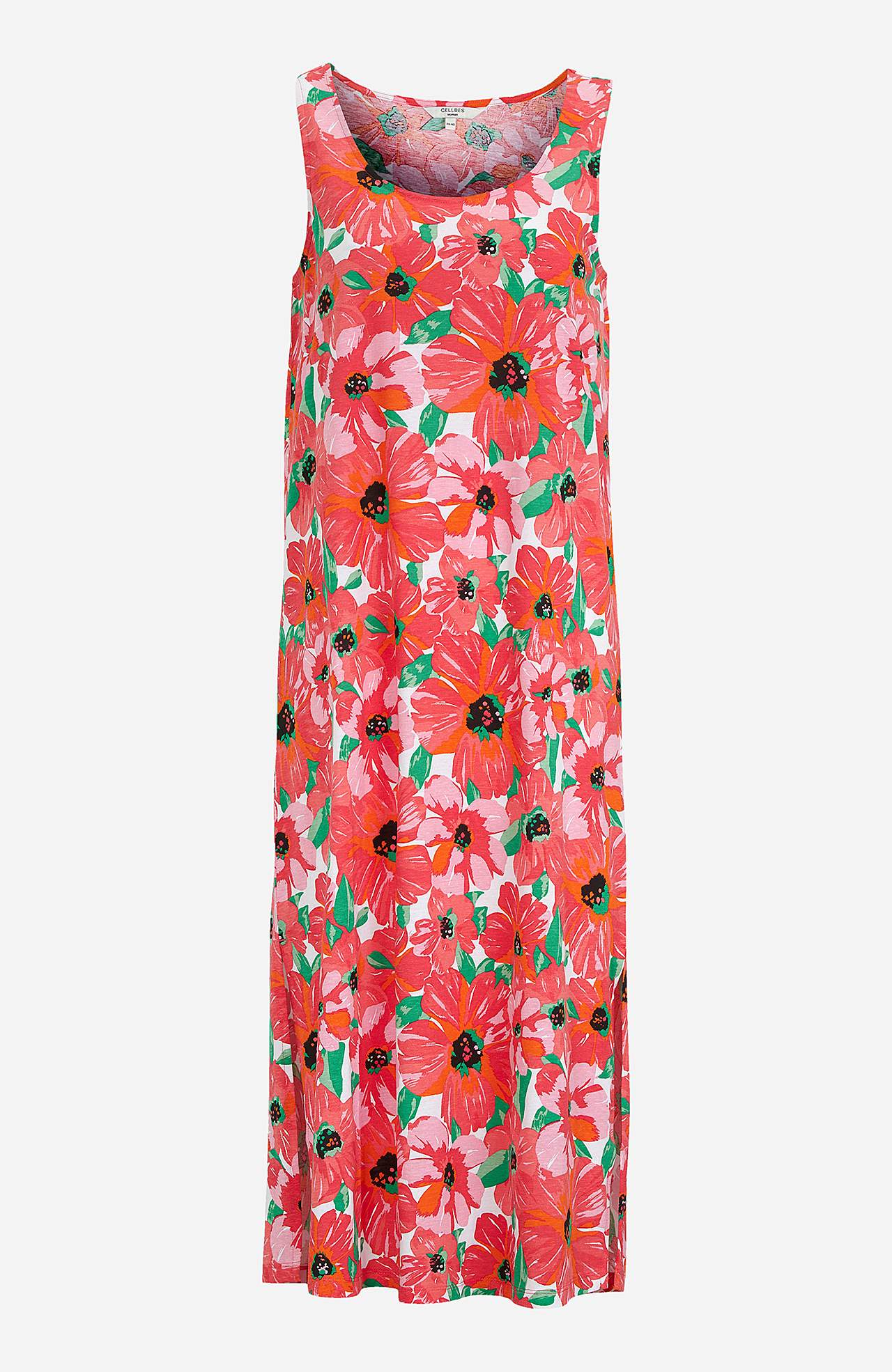 Lang, mønstret Jersey-kjole