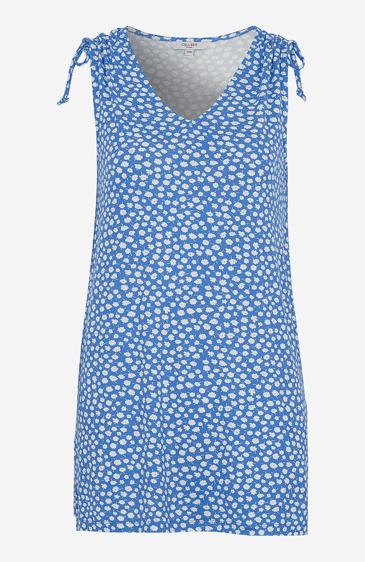 Mønstret jerseytunika med knytbar design