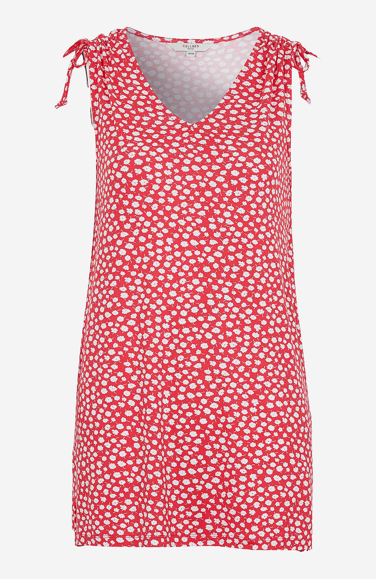 Mønstret jerseytunika med knytbar design
