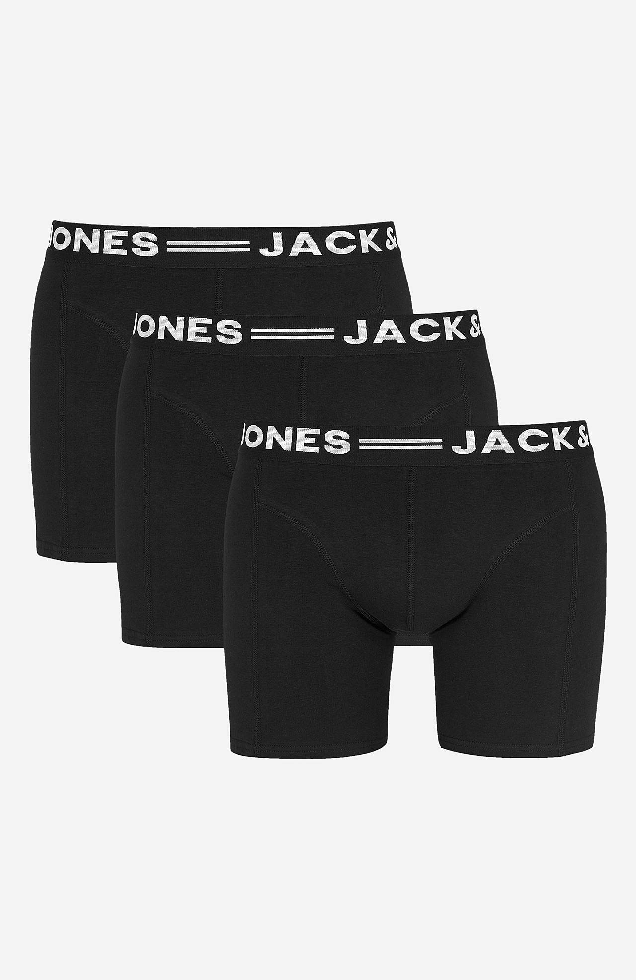Ensfargede boksershorts Sense 3-pack