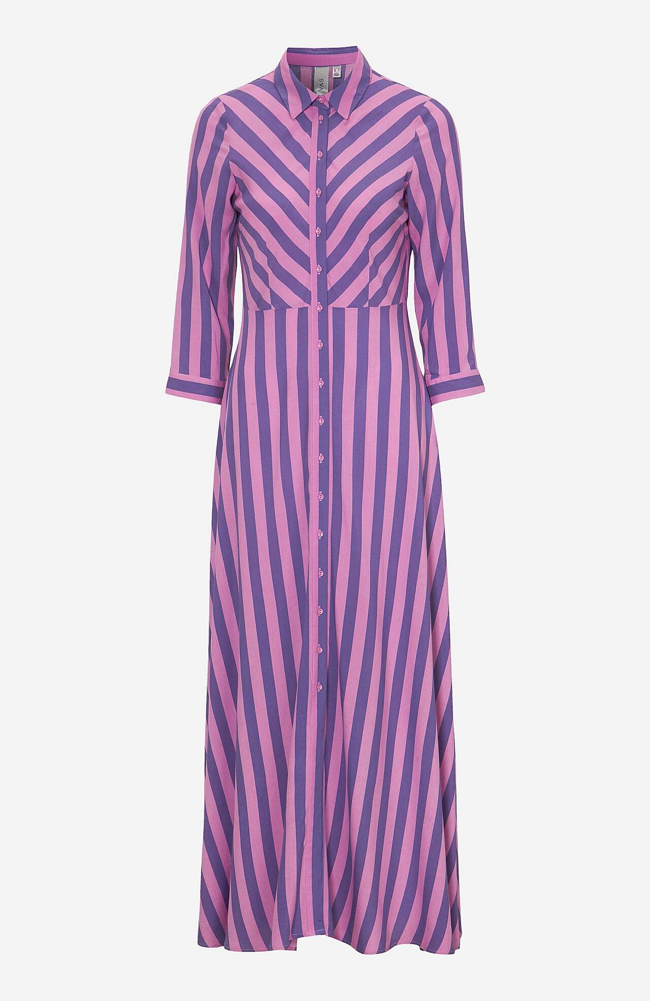 Mønstret skjortekjole