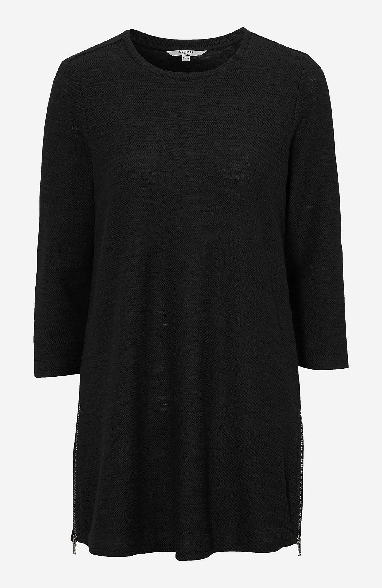 Myk tunika med 3/4-lange ermer