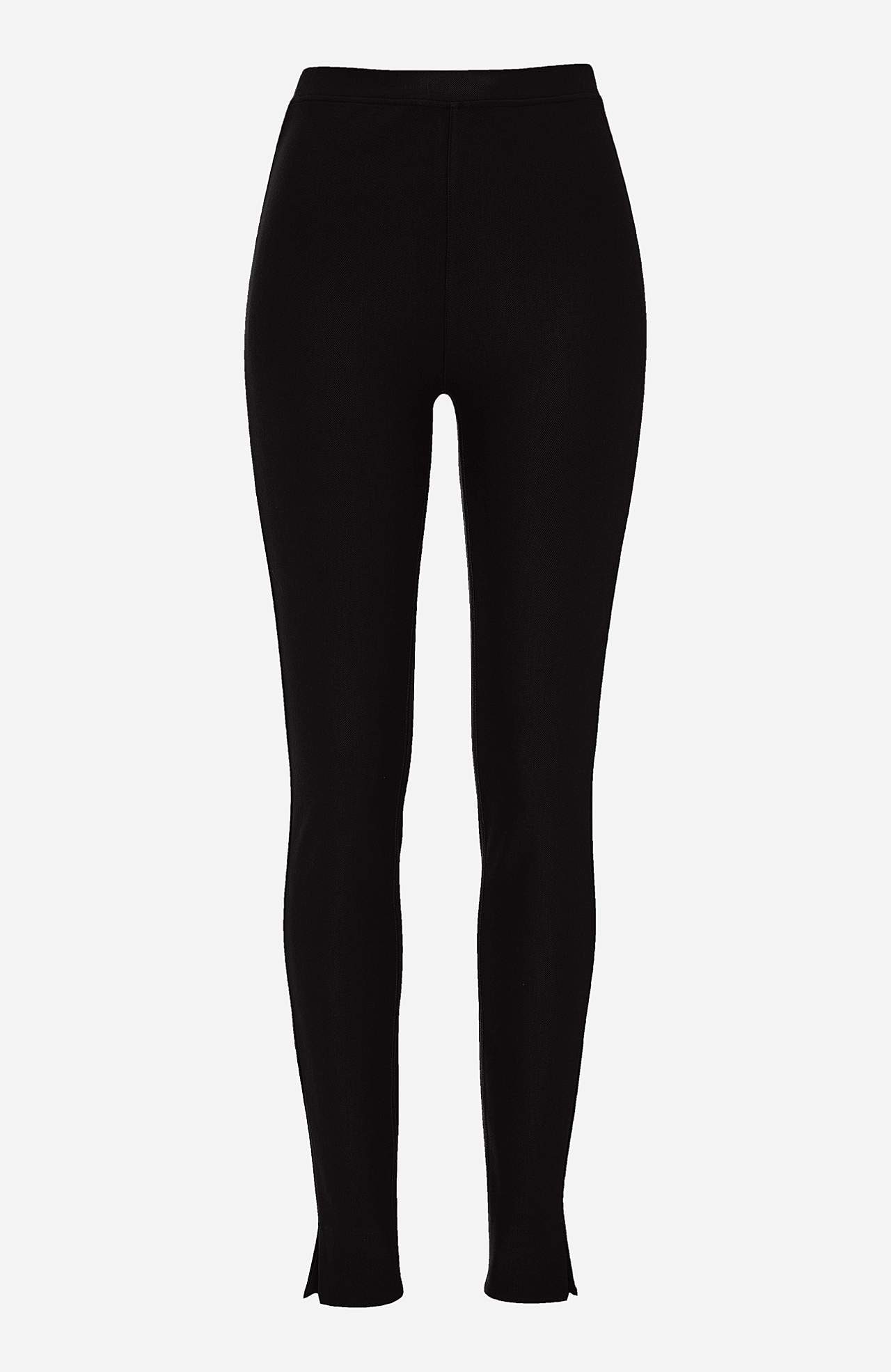 Leggings i jersey med stretch twill