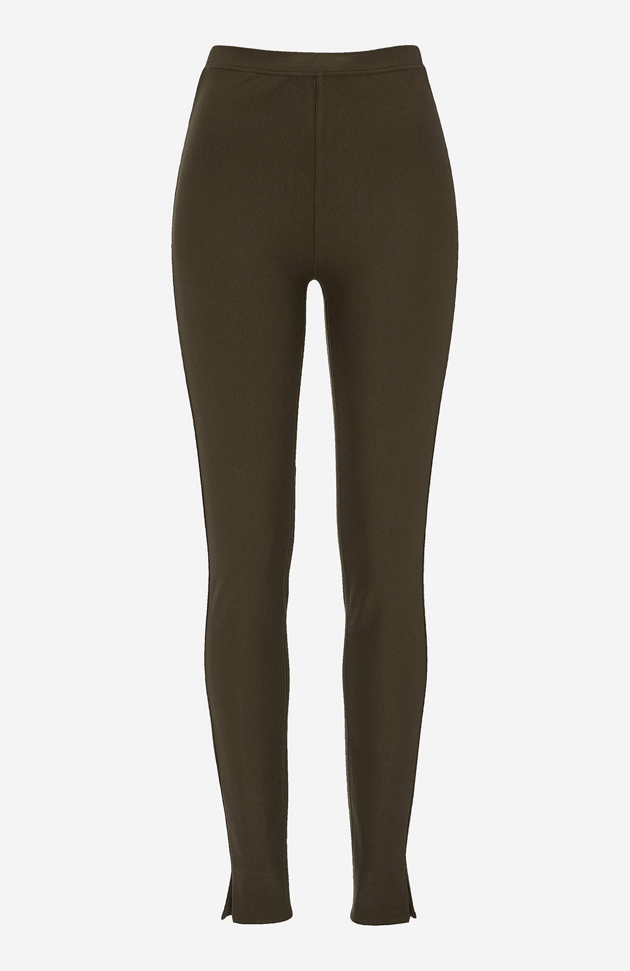 Leggings i jersey med stretch twill