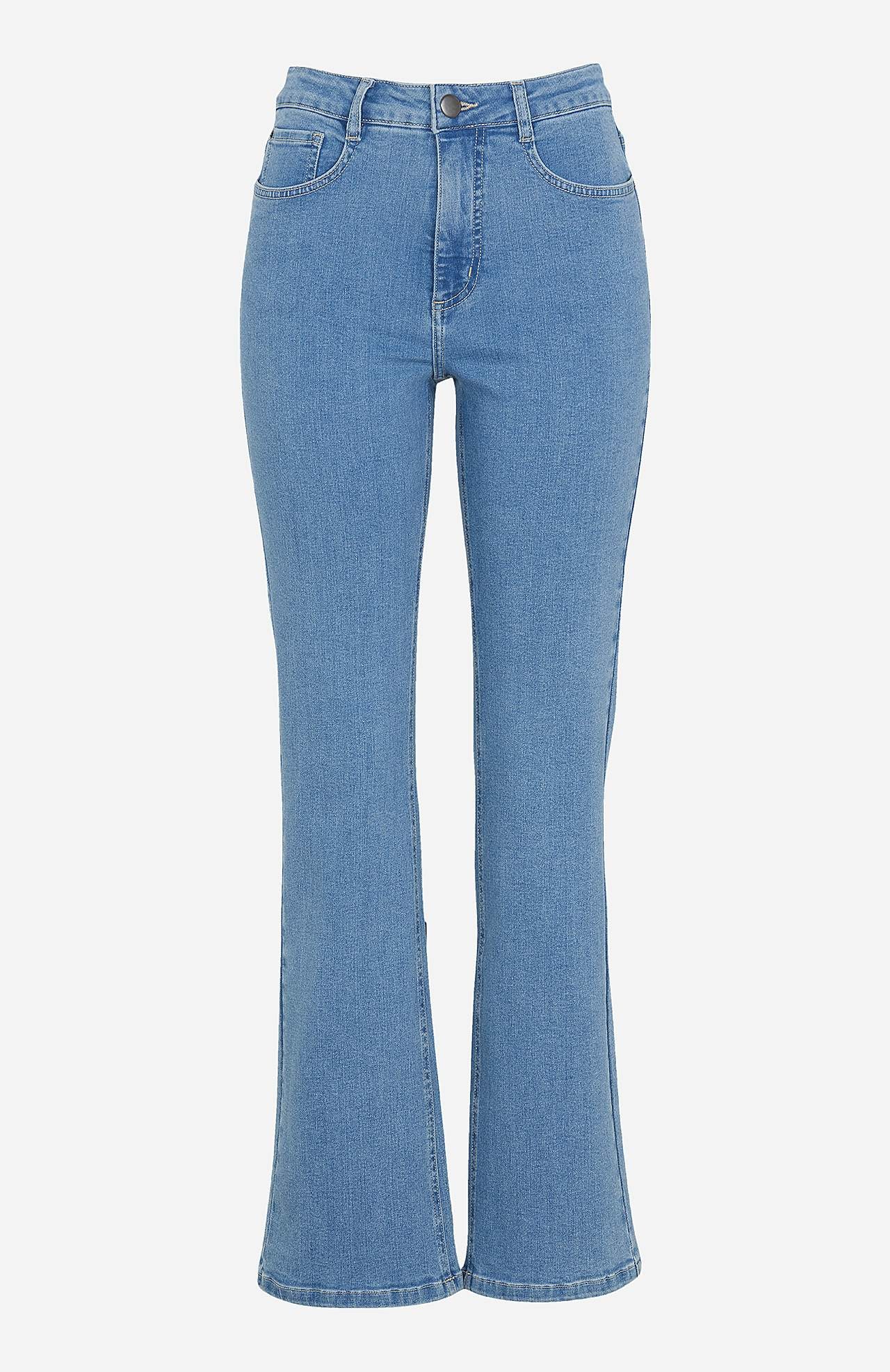 Jeans med lett bootcut og høy midje Nikita