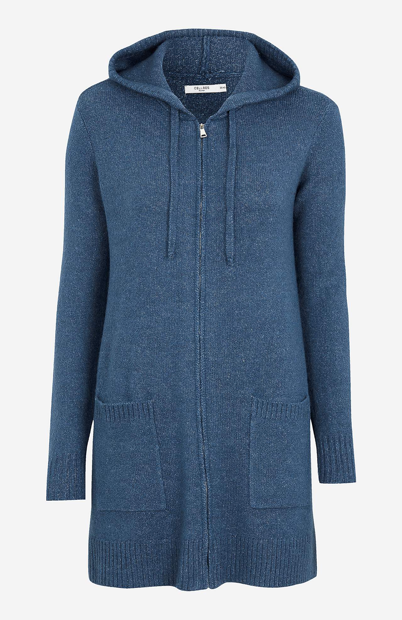 Myk cardigan med hette