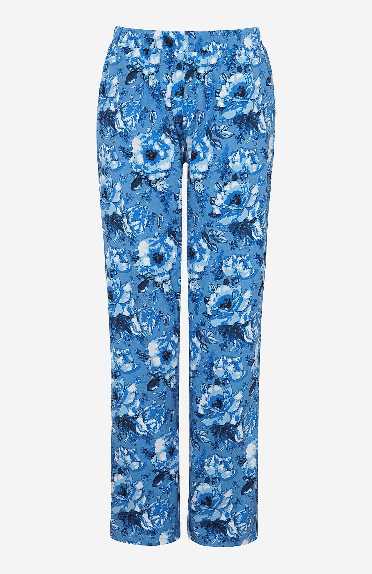 Pyjamas med et blomstermønster