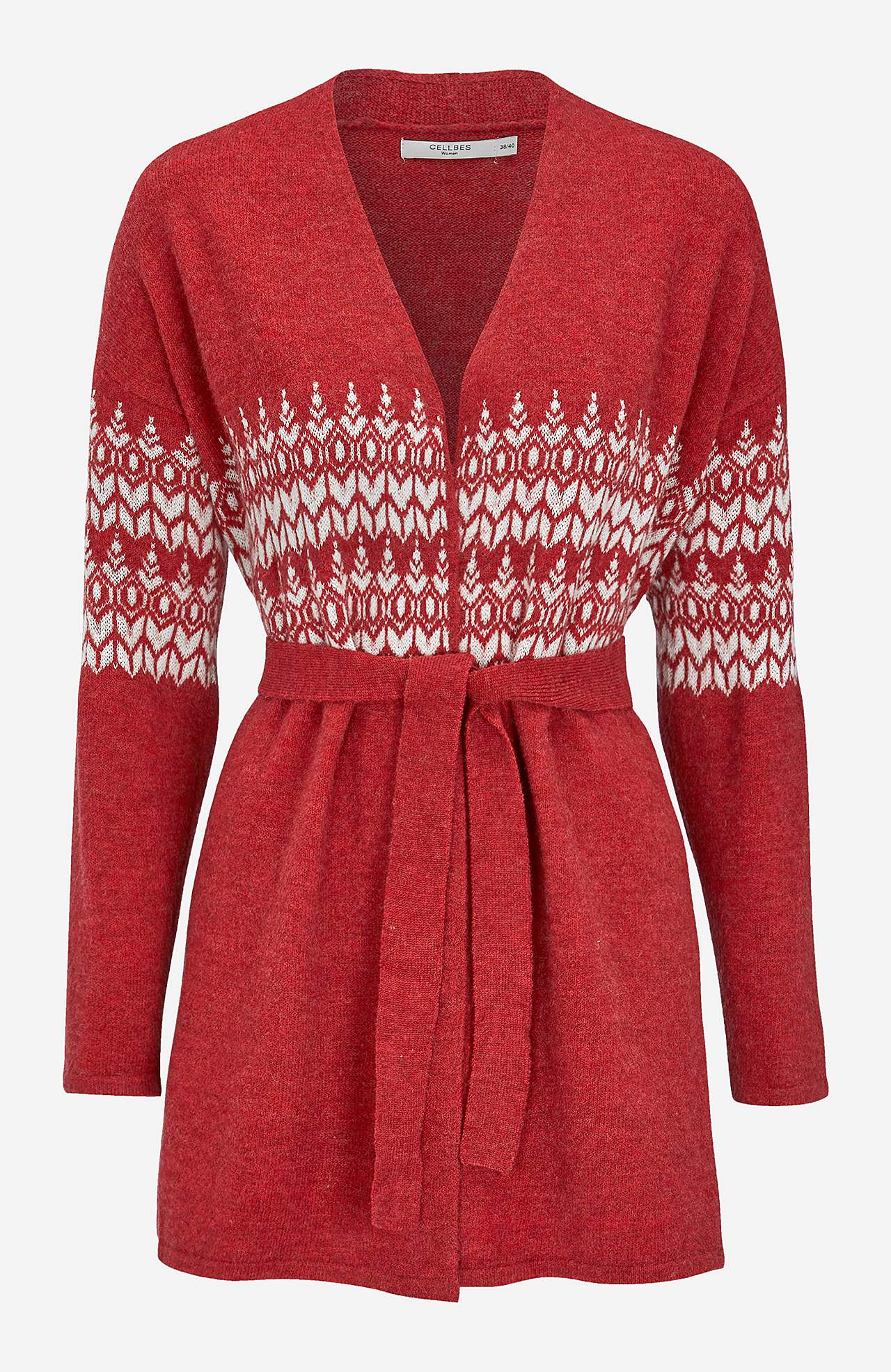 Jacquardstrikket cardigan Bonnie