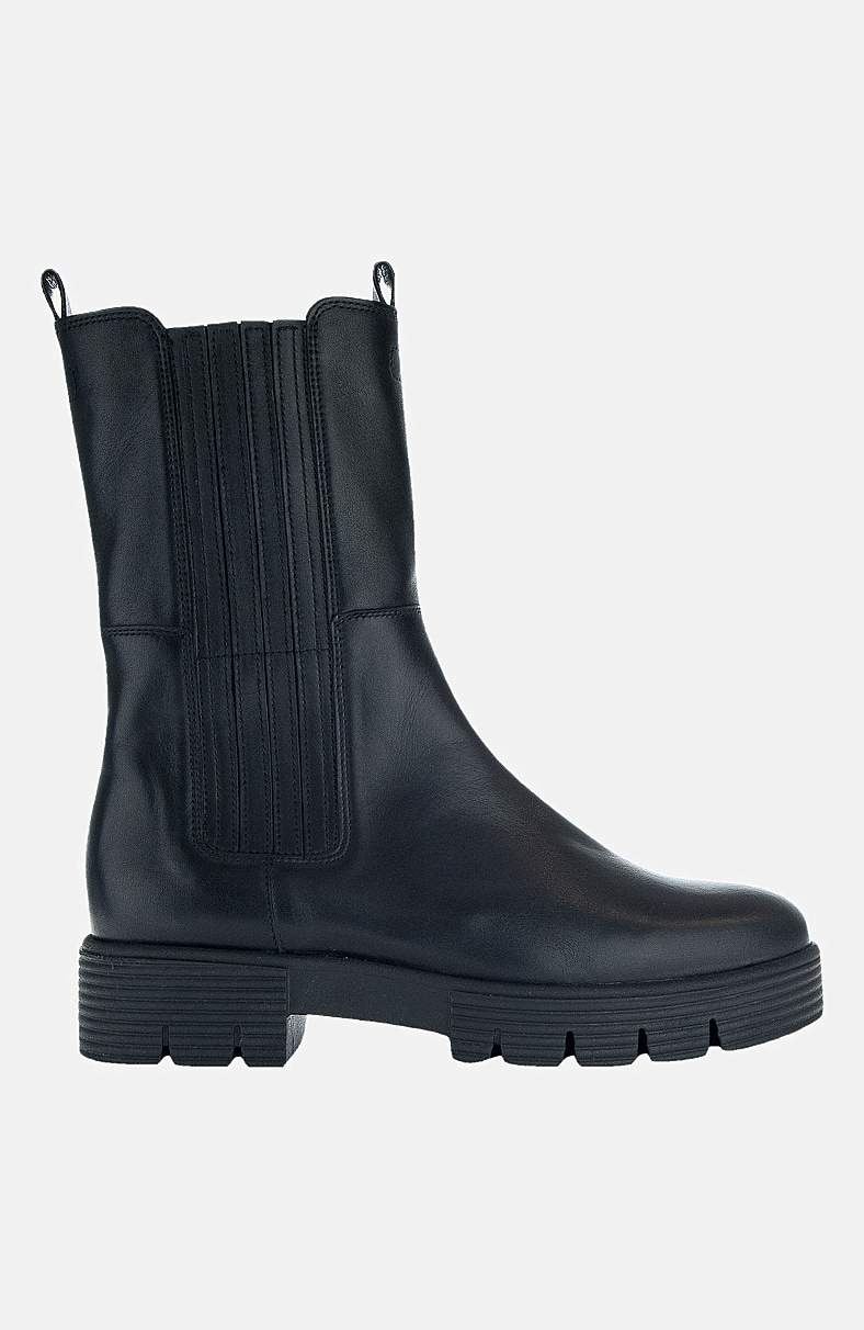Høye chelseaboots med glidelås