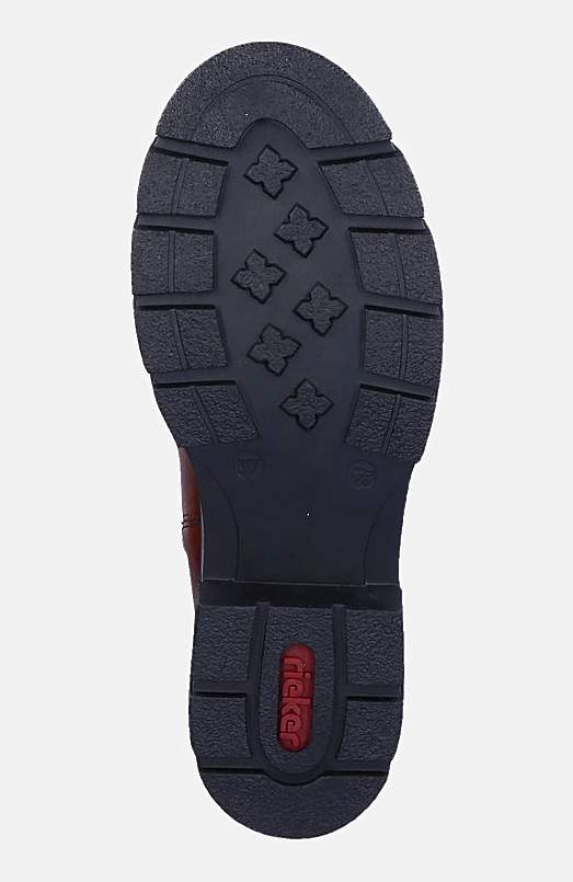 Klassisk, høy lærstøvel med glidelås