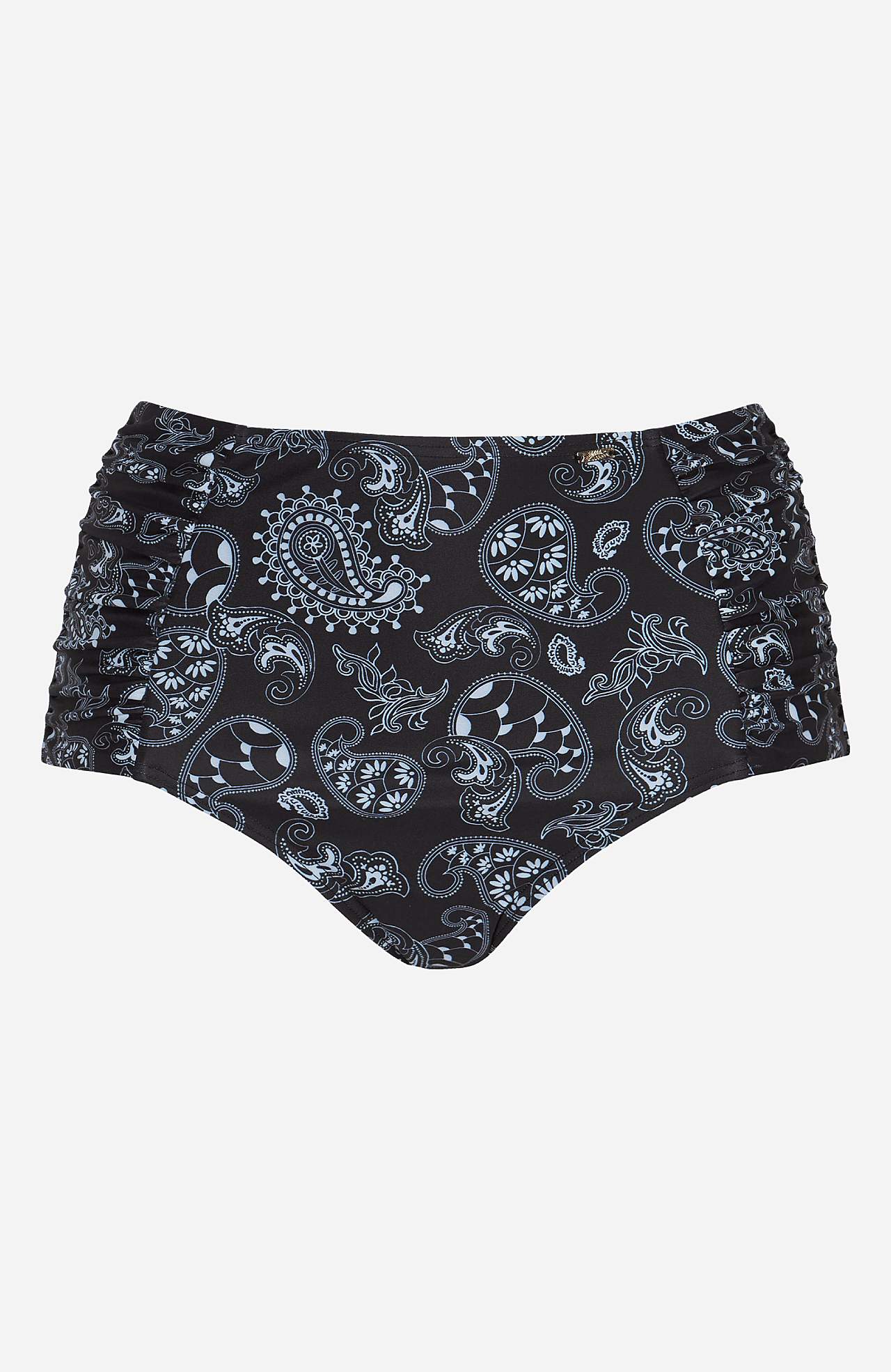 Bikiniunderdel med høy midje og et paisleymønster Honolulu