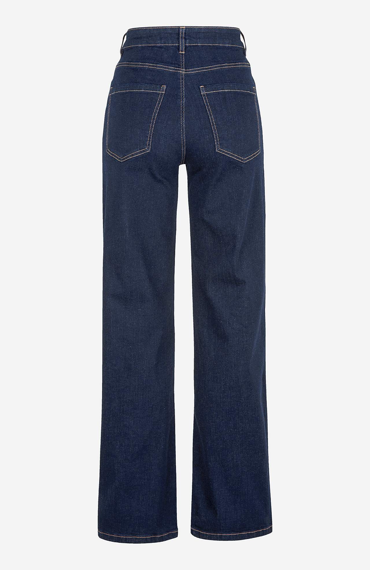 Vide jeans med høy midje